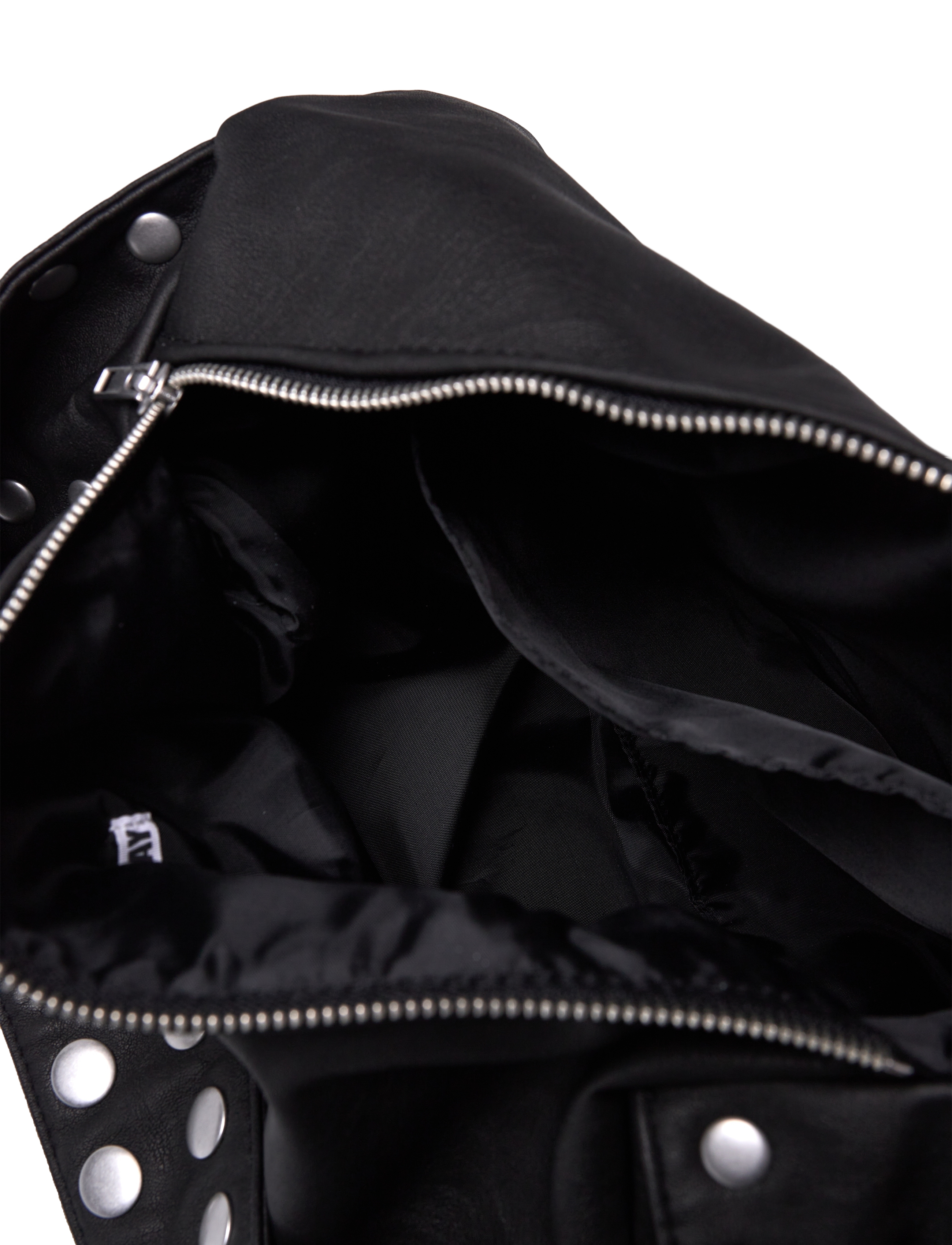 Weekday - Studded Faux Leather Shoulder Bag - special occasions - black - 3
