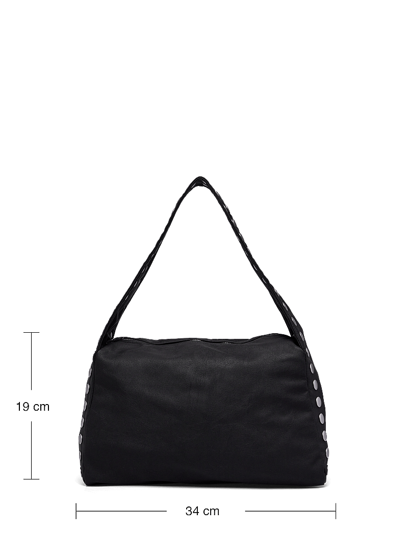 Weekday - Studded Faux Leather Shoulder Bag - special occasions - black - 4