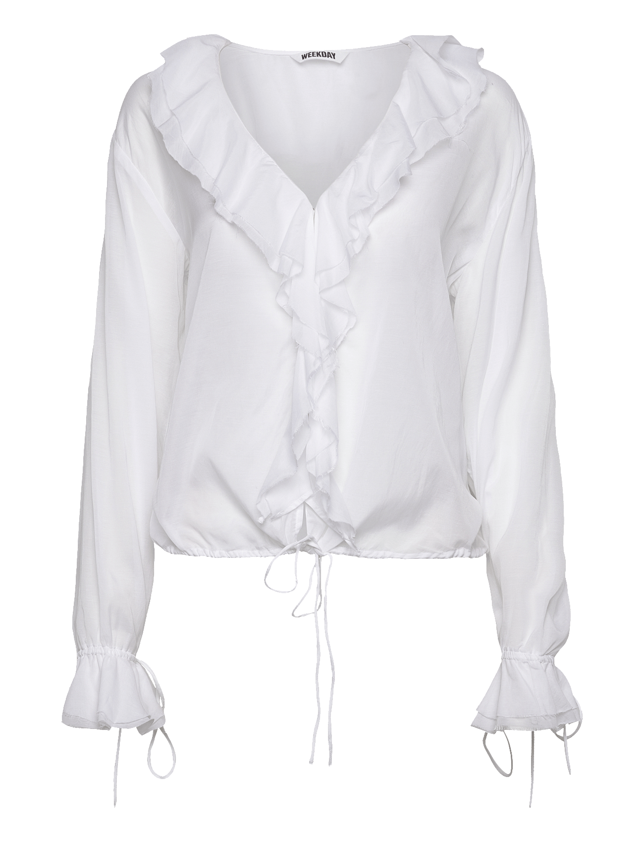 Weekday - Long Sleeve Frill Top