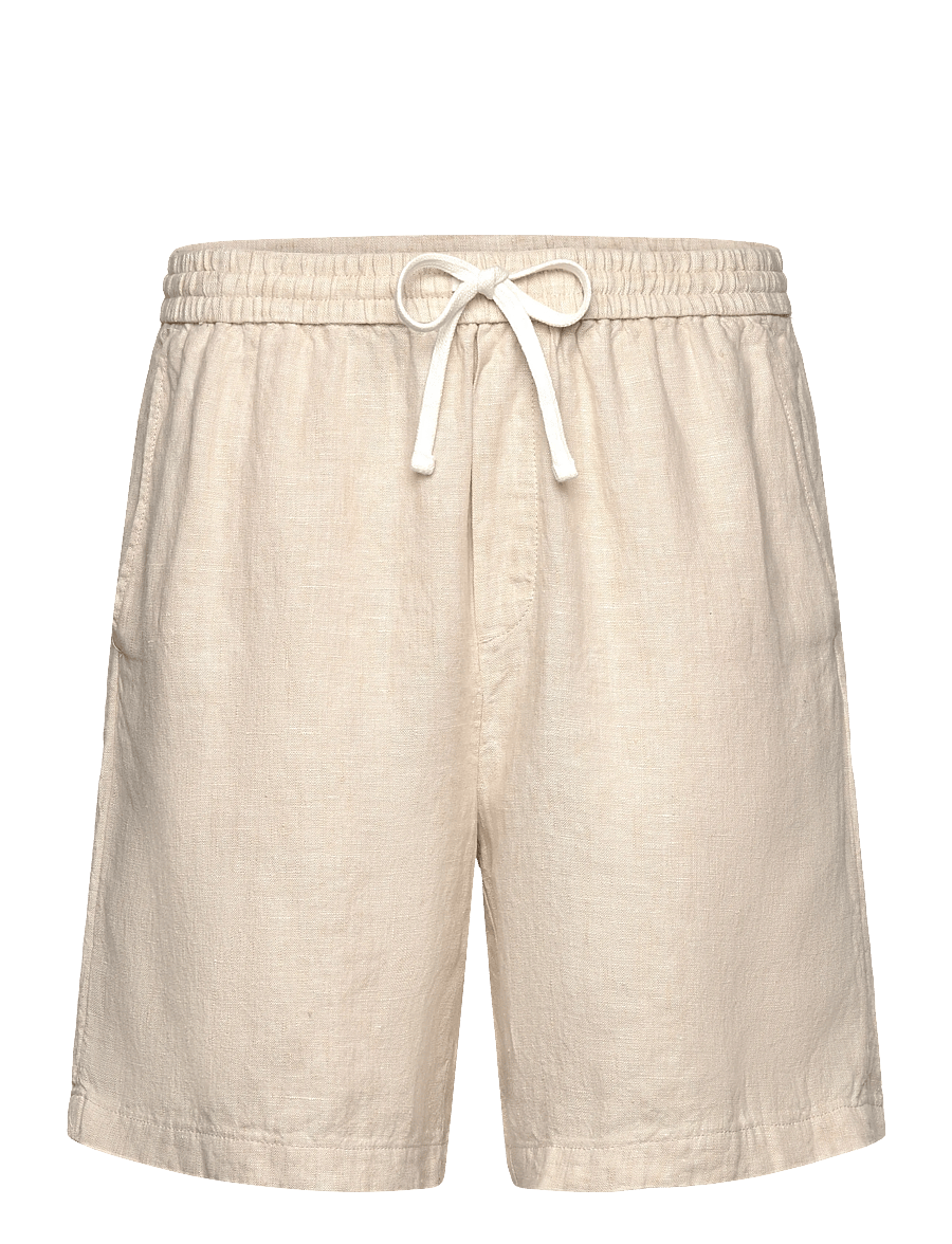 Weekday - Relaxed Linen Drawstring Shorts - shorts en lin - mole dusty light - 0