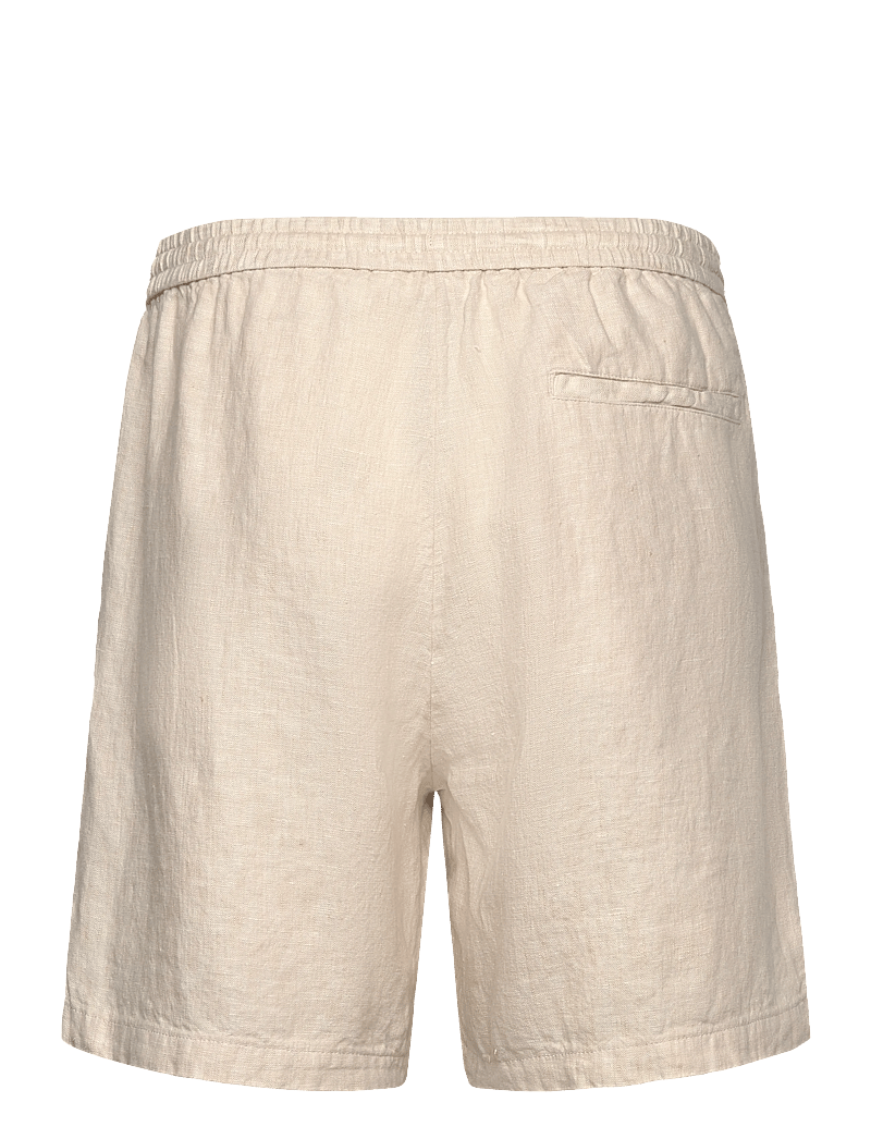 Weekday - Relaxed Linen Drawstring Shorts - linneshorts - mole dusty light - 1