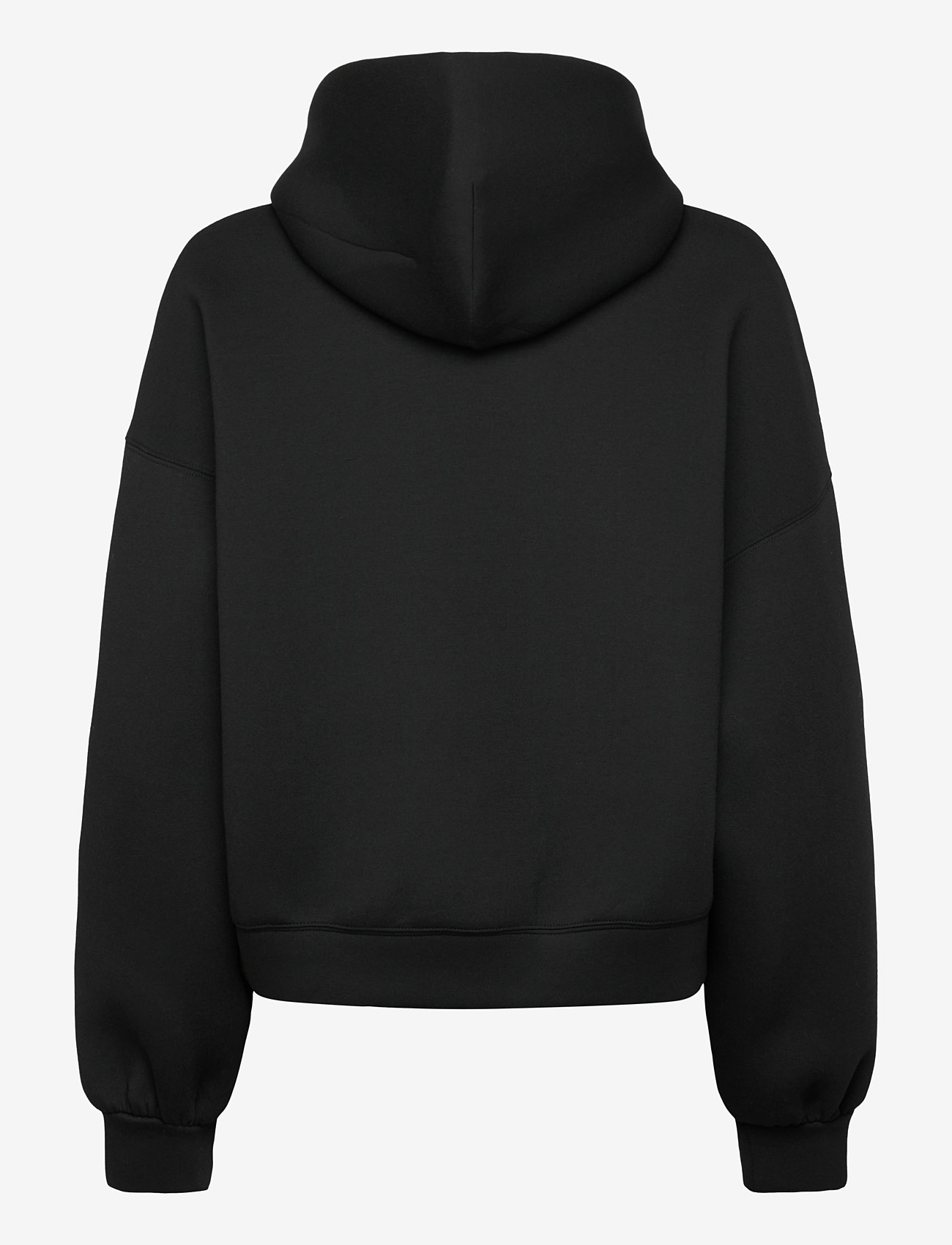 Weekday - Oversized Scuba Hoodie - hættetrøjer - black - 1