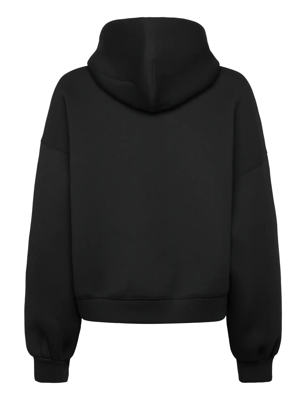 Weekday - Oversized Scuba Hoodie - hættetrøjer - black - 1