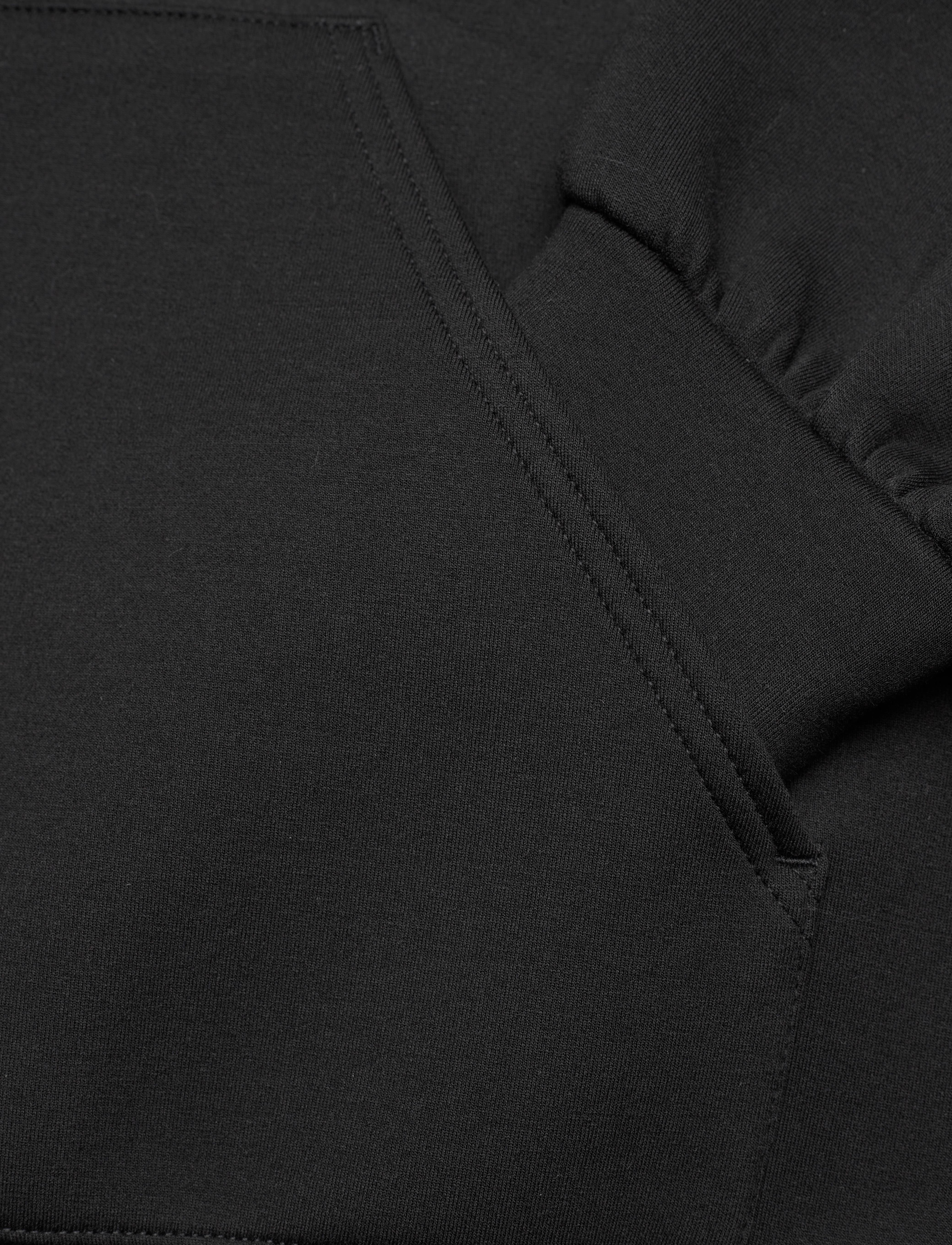 Weekday - Oversized Scuba Hoodie - hættetrøjer - black - 3