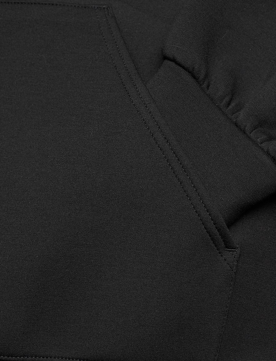 Weekday - Oversized Scuba Hoodie - hoodies - black - 3
