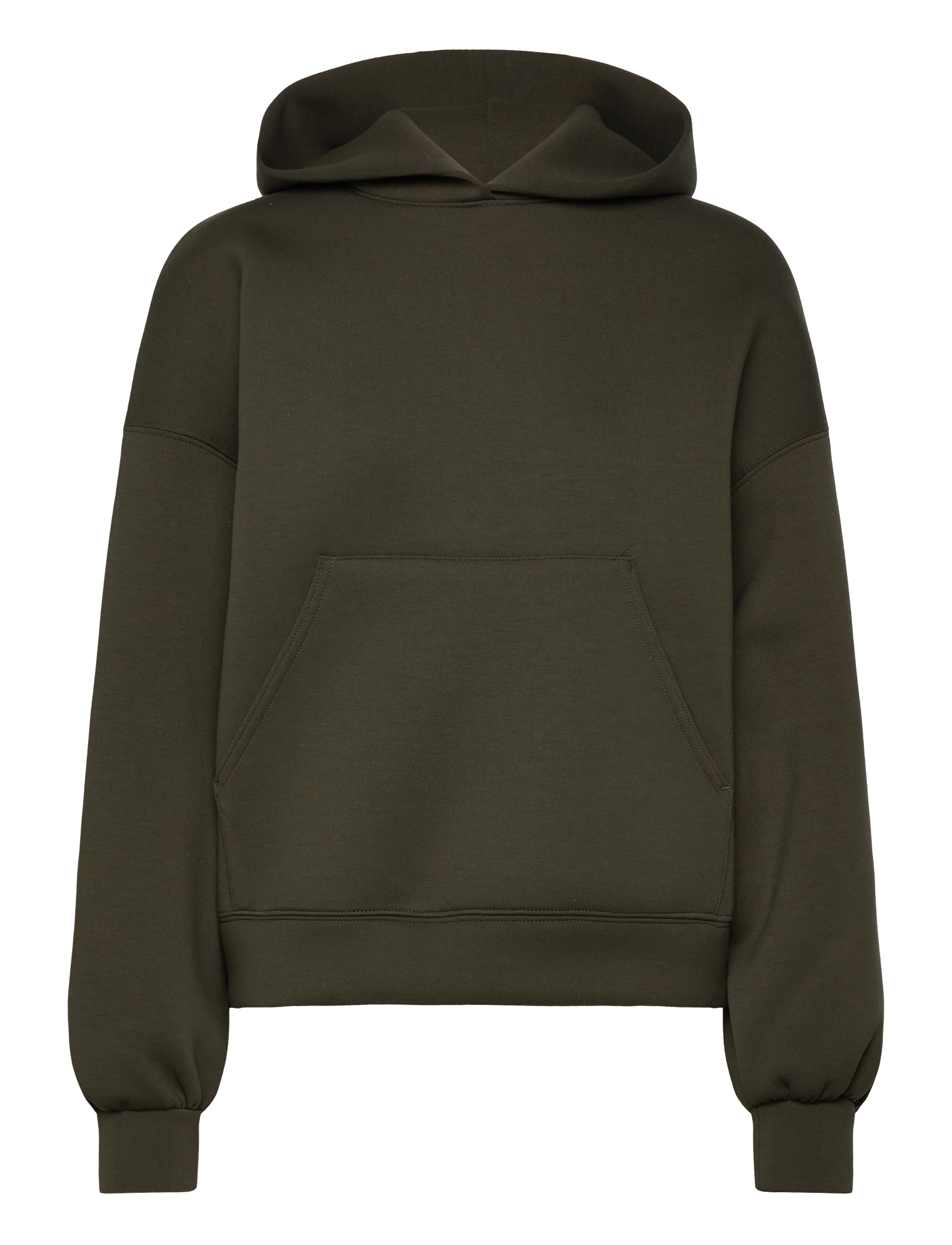 Oversized Scuba Hoodie - GREEN DARK