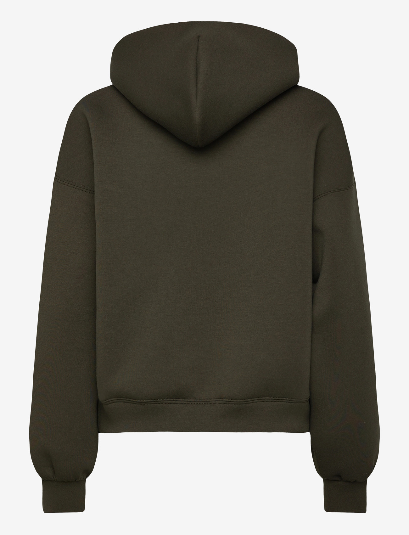 Weekday - Oversized Scuba Hoodie - hoodies - green dark - 1