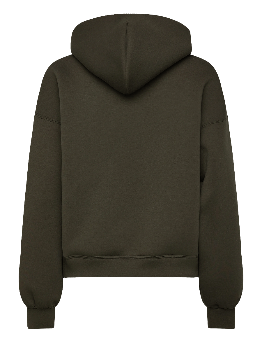 Weekday - Oversized Scuba Hoodie - kapuutsiga pusad - green dark - 2