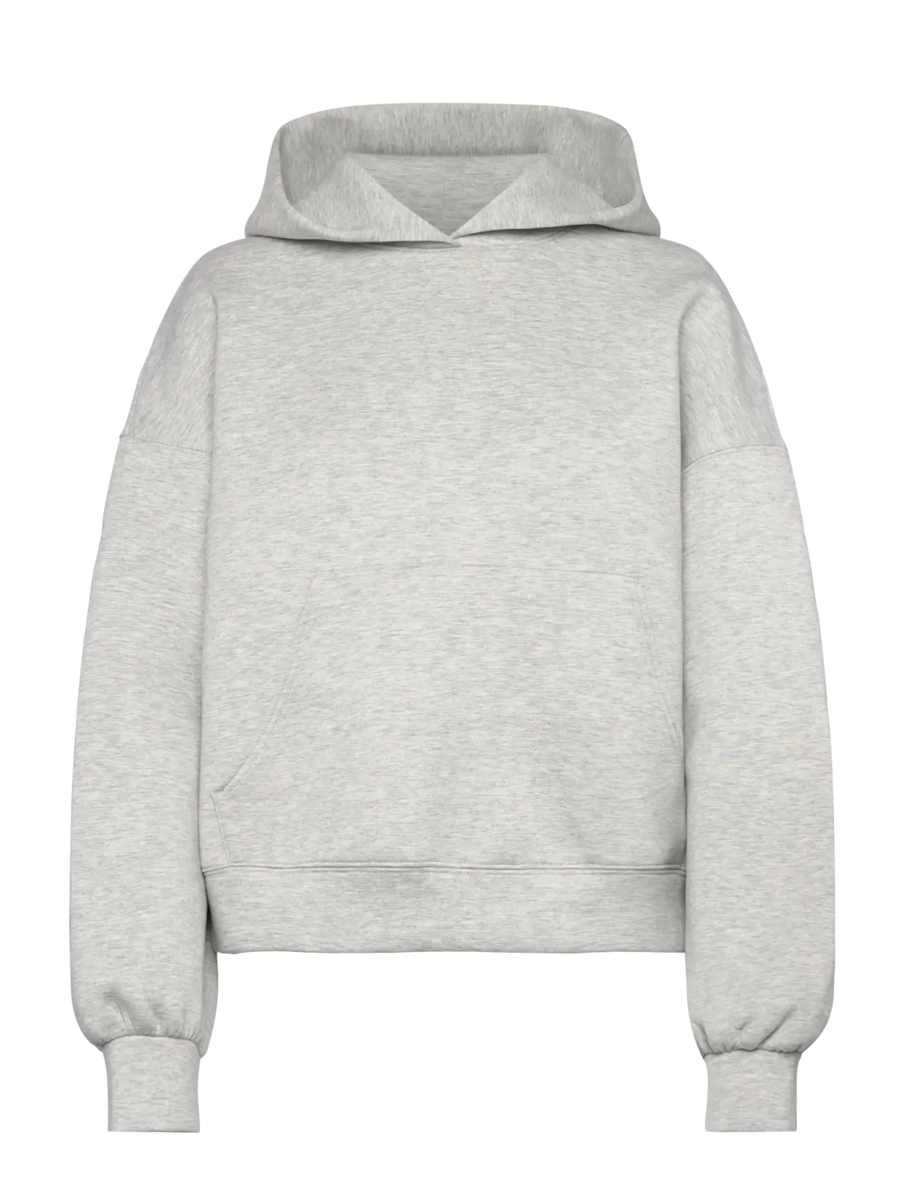 Oversized Scuba Hoodie - GREY MELANGE