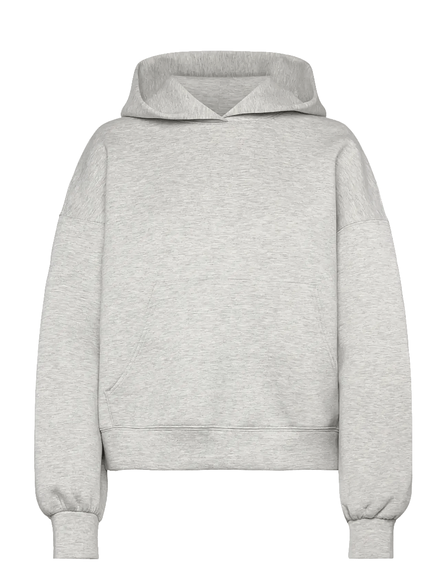 Weekday - Oversized Scuba Hoodie - kapuzenpullover - grey melange - 0