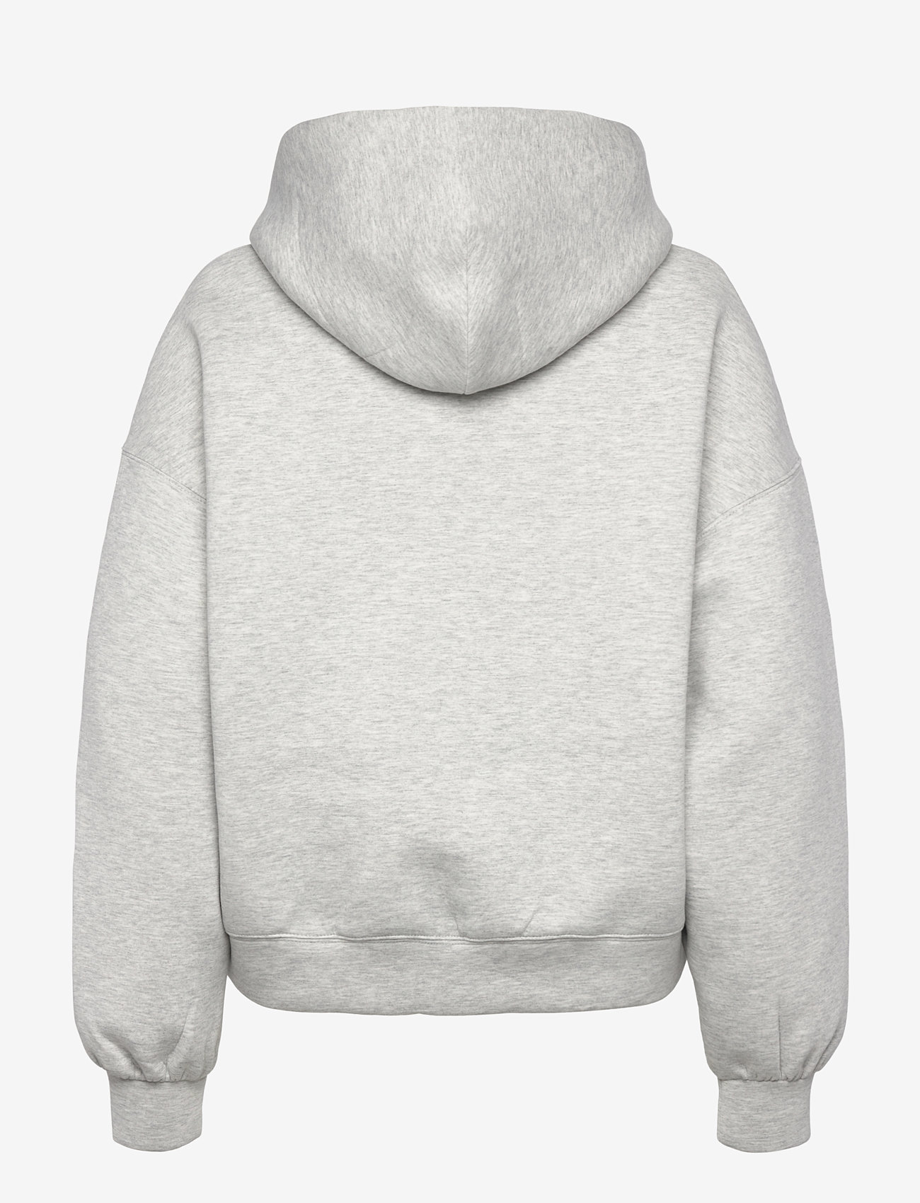 Weekday - Oversized Scuba Hoodie - hoodies - grey melange - 1