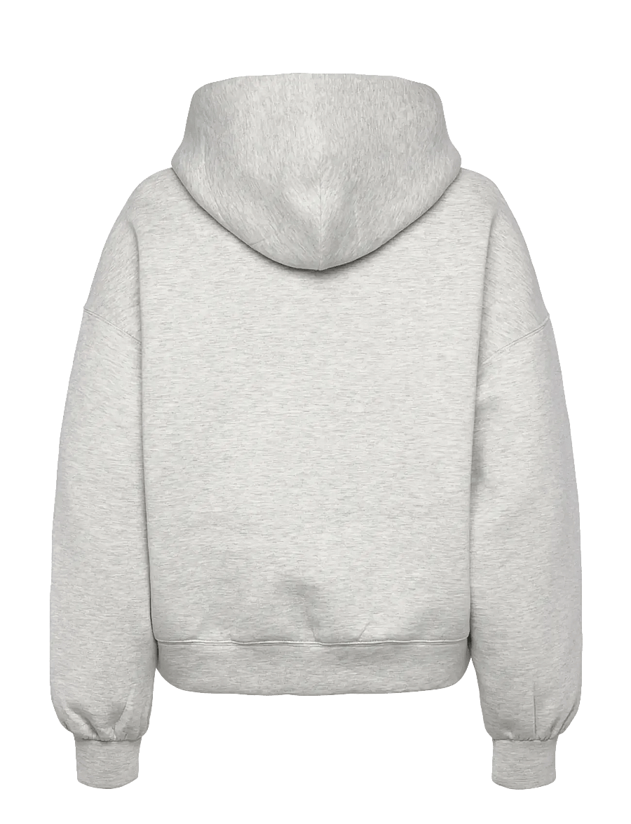 Weekday - Oversized Scuba Hoodie - kapuzenpullover - grey melange - 1