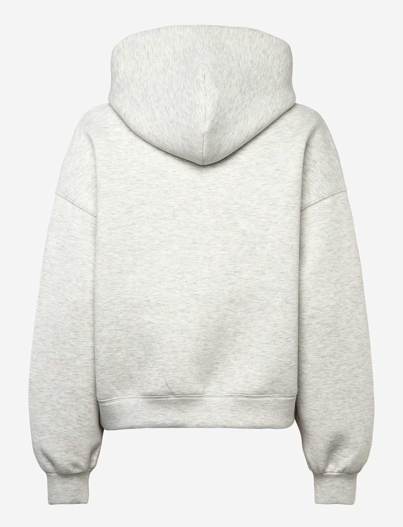 Weekday - Oversized Scuba Hoodie - hoodies - grey melange dusty l - 1