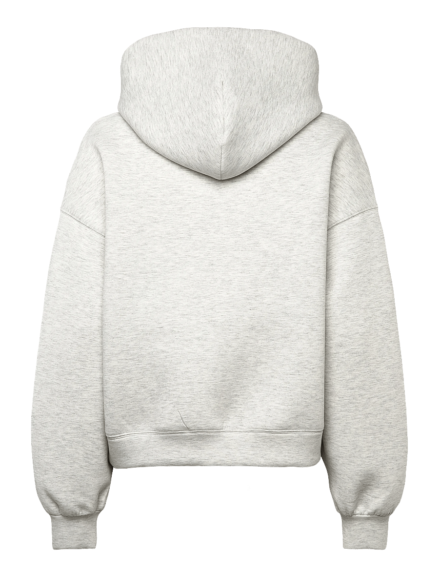 Weekday - Oversized Scuba Hoodie - hættetrøjer - grey melange dusty l - 2