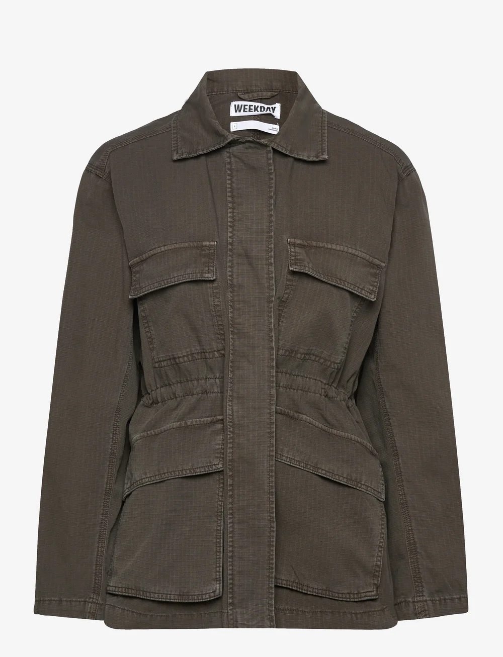 Weekday - Washed Ribstop Jacket - herbstjacken - mole dark - 0