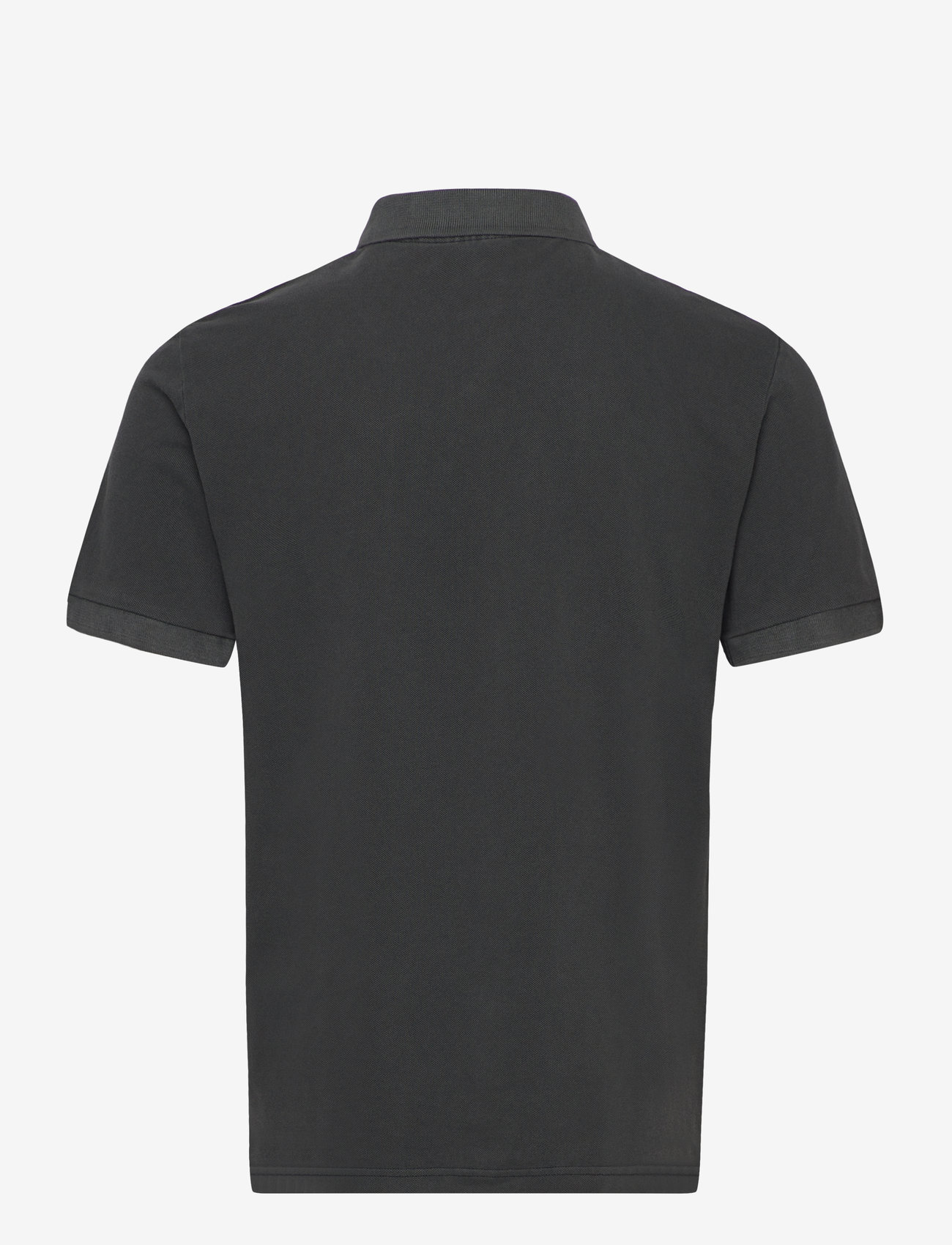 Weekday - Short-Sleeved Cotton Piqué Polo Shirt - kurzärmelig - black - 1