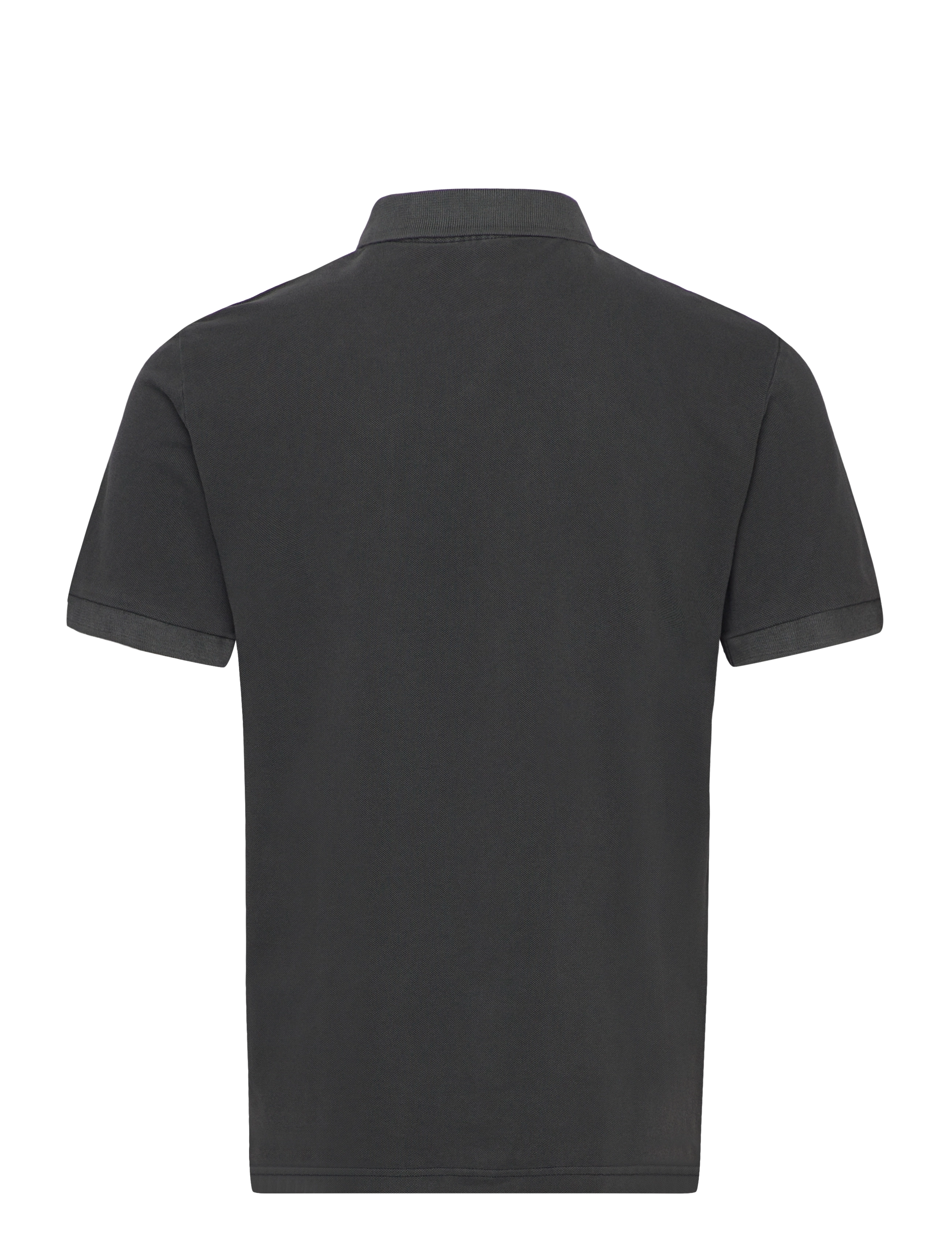 Weekday - Short-Sleeved Cotton Piqué Polo Shirt - kurzärmelig - black - 1