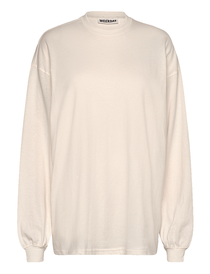 Weekday - Printed Long Sleeve - pikkade varrukatega alussärgid - white - 0