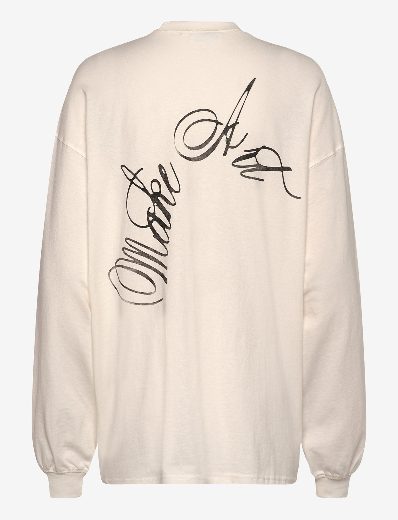 Weekday - Printed Long Sleeve - långärmade toppar - white - 1