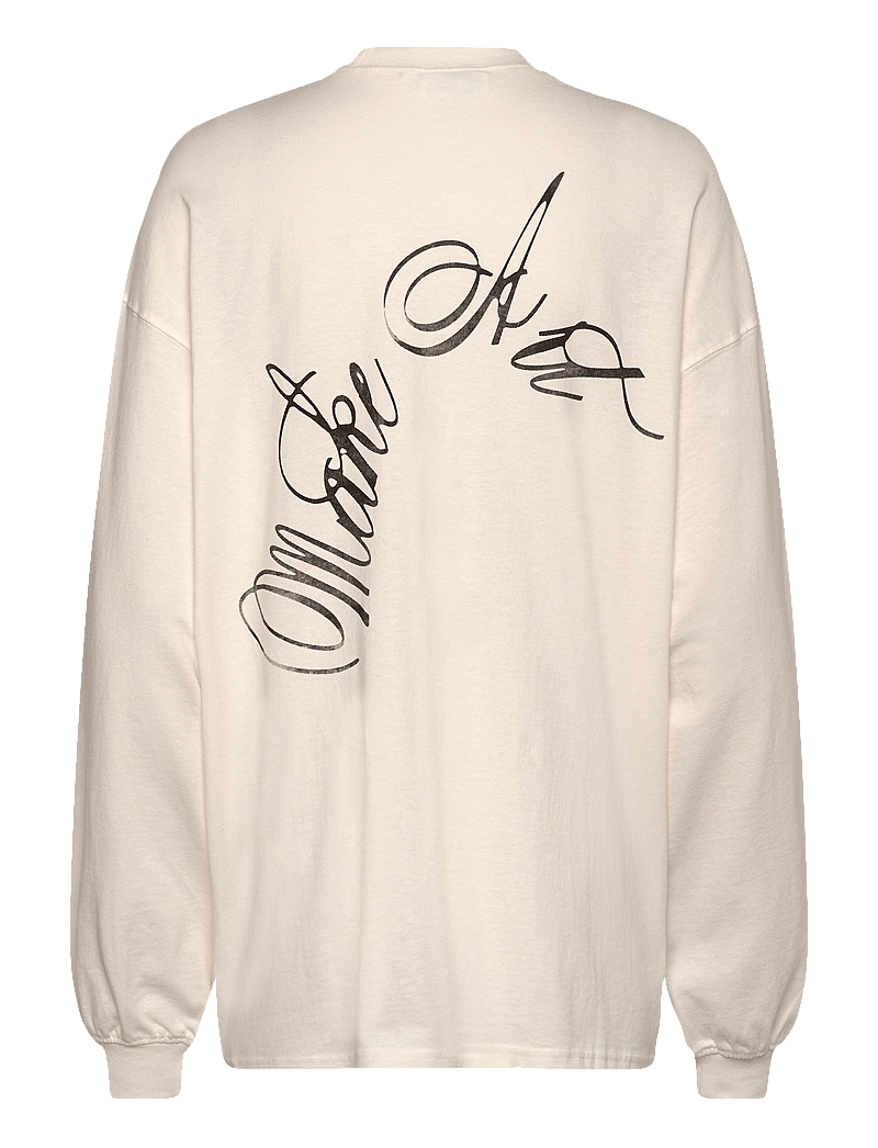 Weekday - Printed Long Sleeve - pikkade varrukatega alussärgid - white - 1