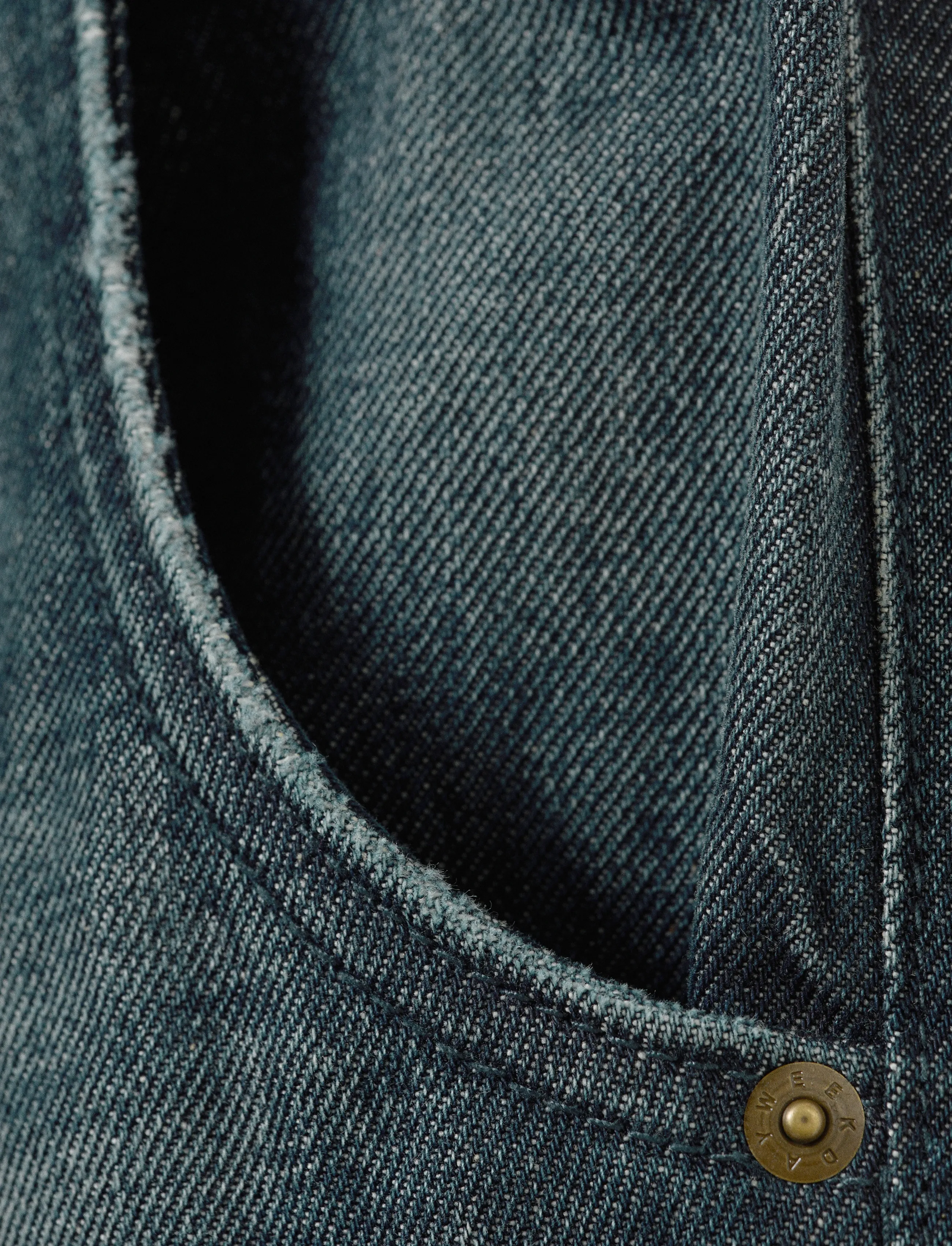 Weekday - Low Rise Loose Fit Denim Joggers - hosen mit weitem bein - mid blue - 2