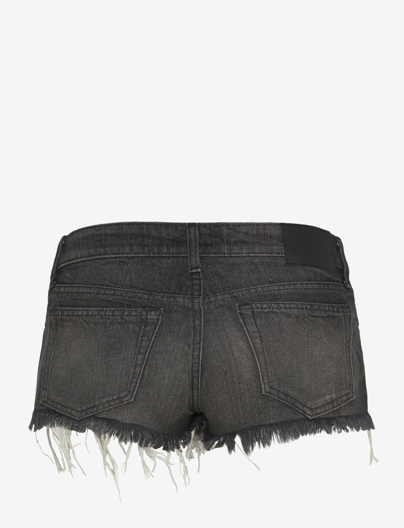 Weekday - Venus Frayed Low Rise Denim Hotpants - jorts - chelsea black - 2