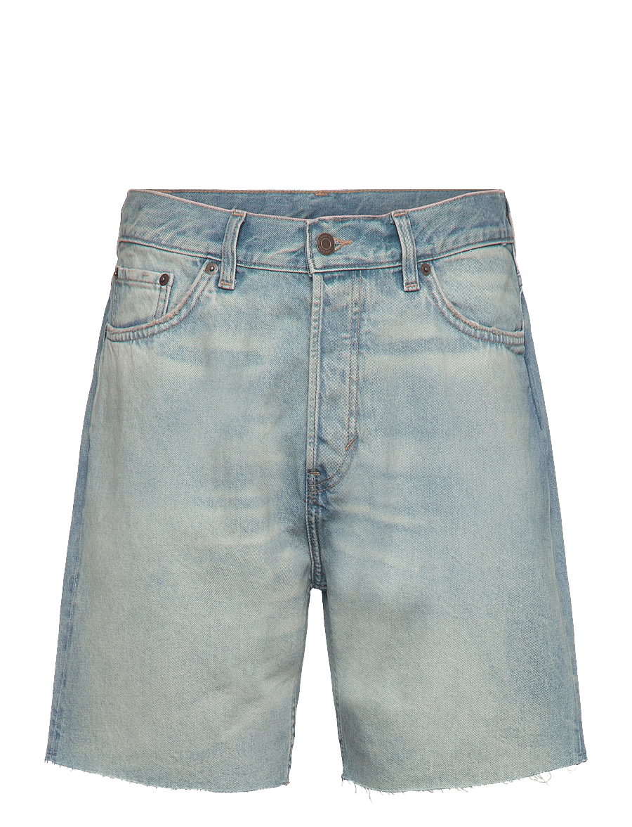 Weekday - Space Denim Relaxed Shorts - jorts - bum blue - 0