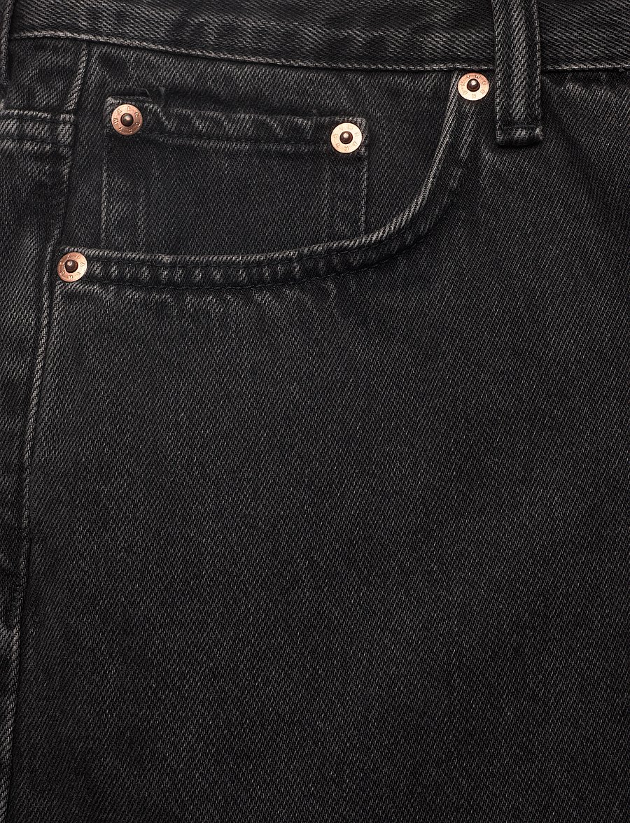 Weekday - Space Denim Relaxed Shorts - jorts - tuned black - 2