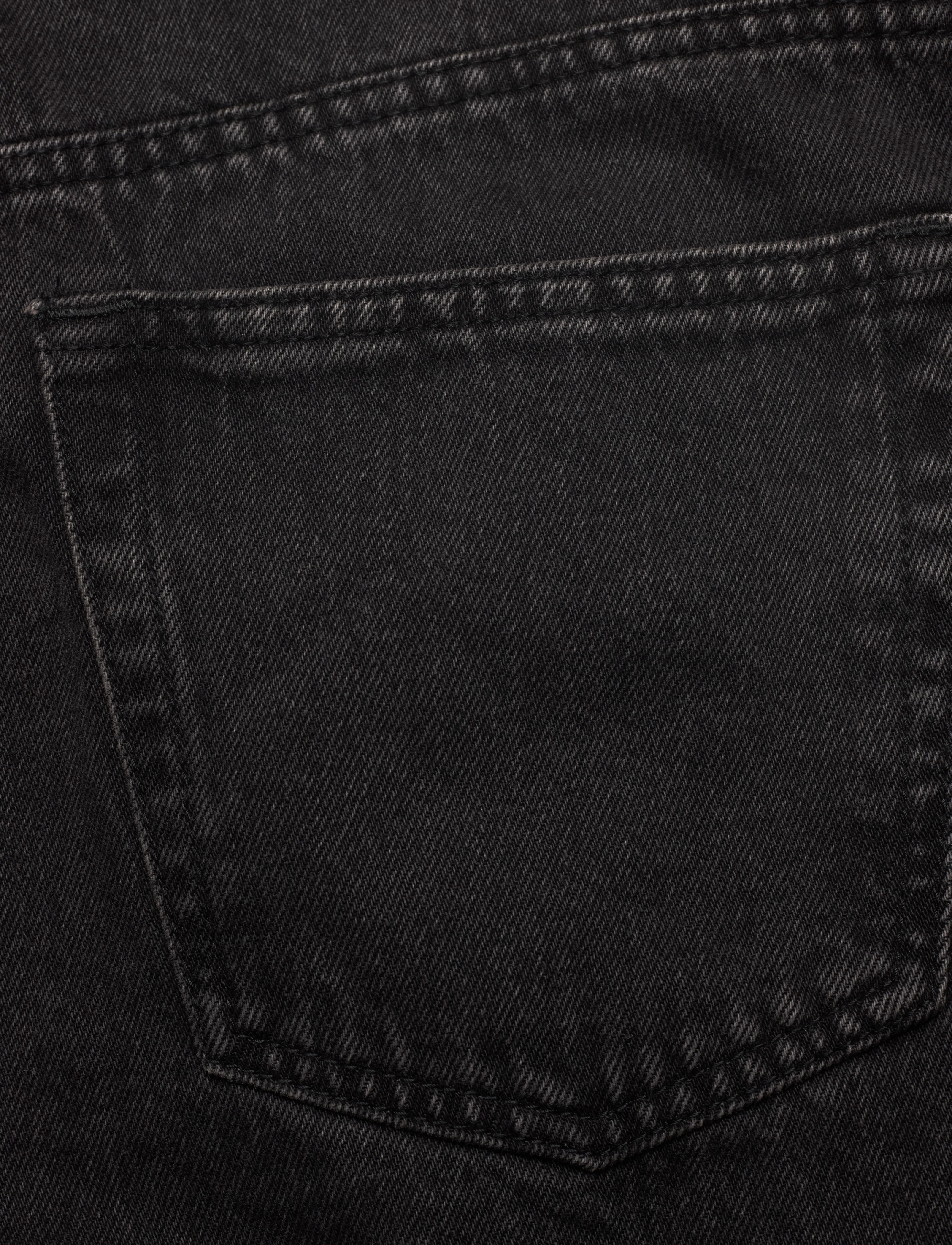 Weekday - Space Denim Relaxed Shorts - jeans shorts - tuned black - 4
