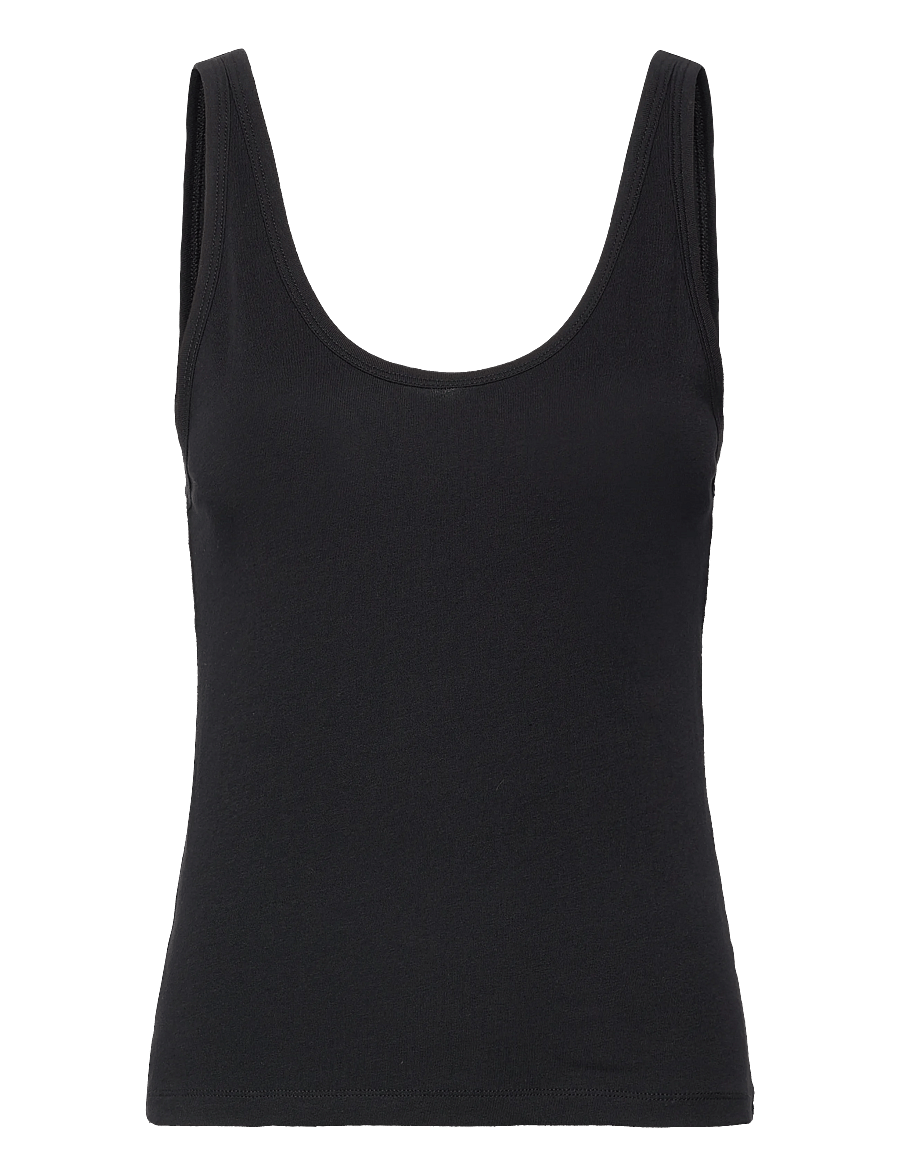 Weekday - Tank Top - linnen - black - 0