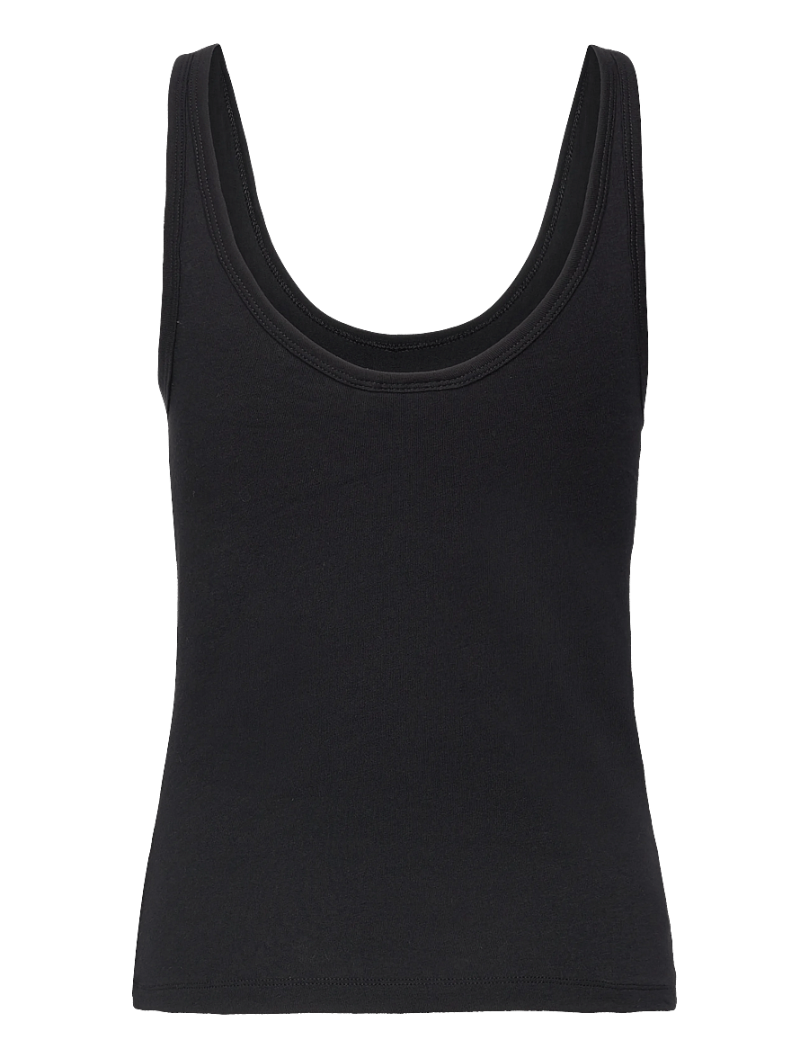 Weekday - Tank Top - linnen - black - 1