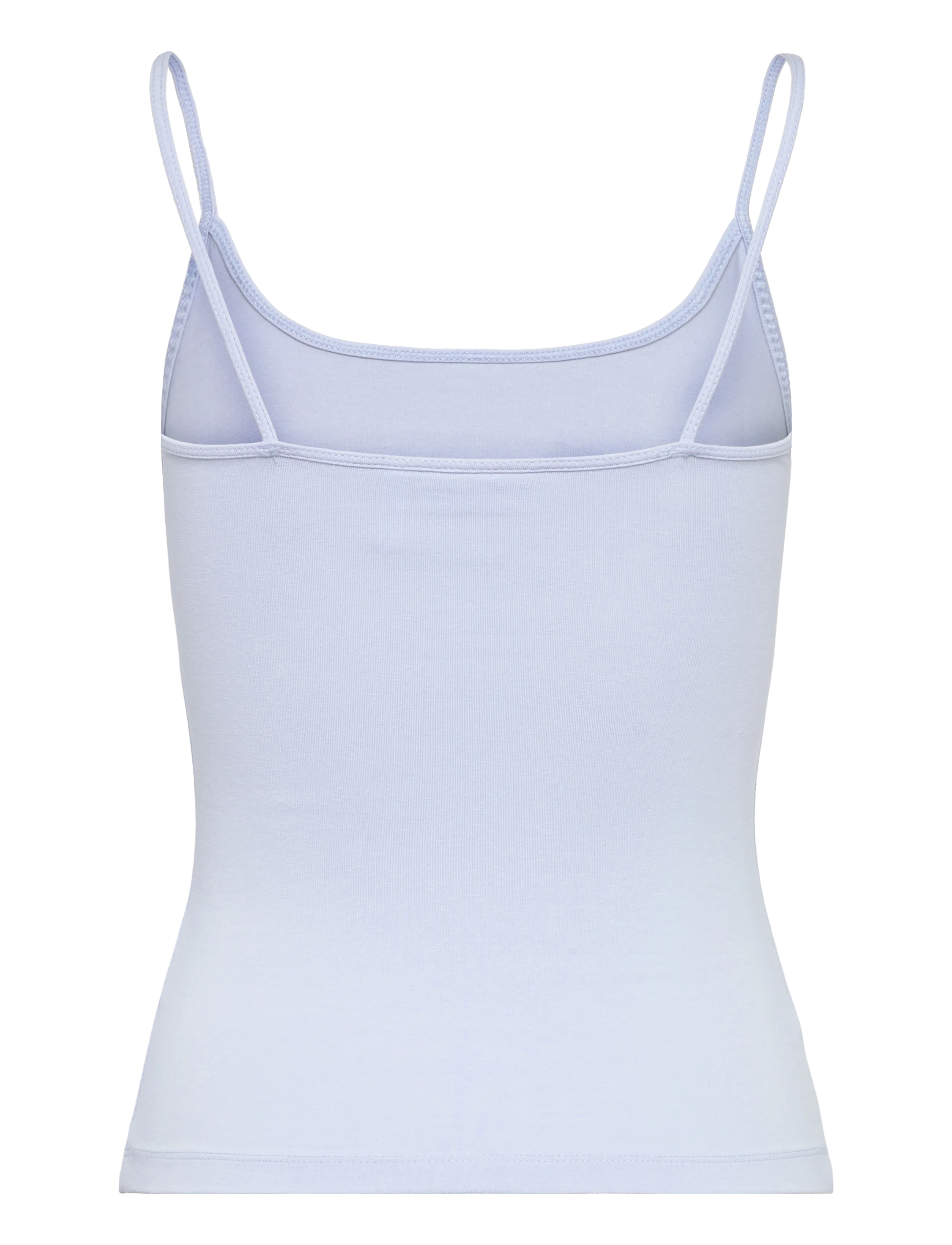 Weekday - Fitted Strappy Scoop Neck Singlet - sleeveless tops - light blue - 1