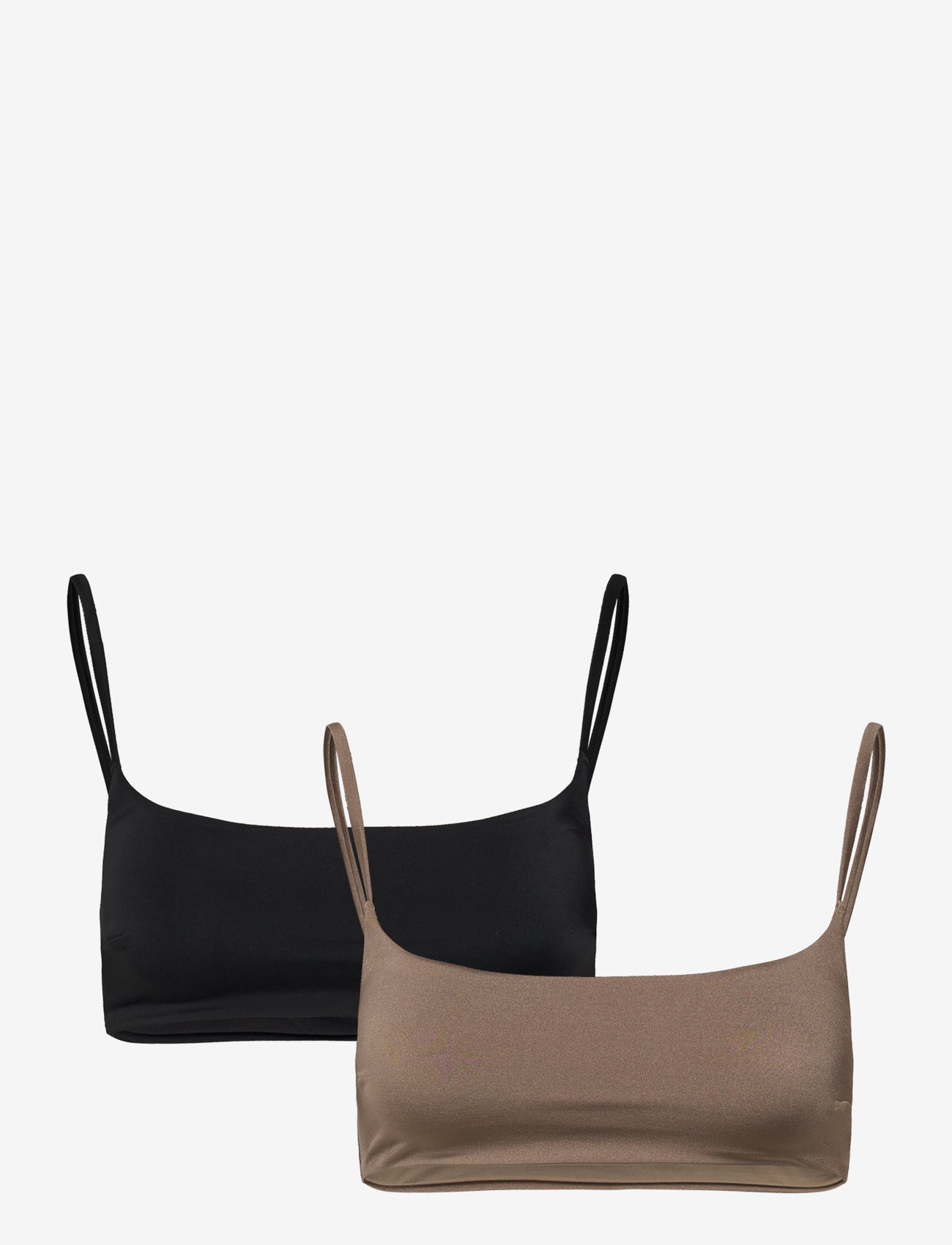 Weekday - 2-Pack Bikini Top - mole medium dusty - 0