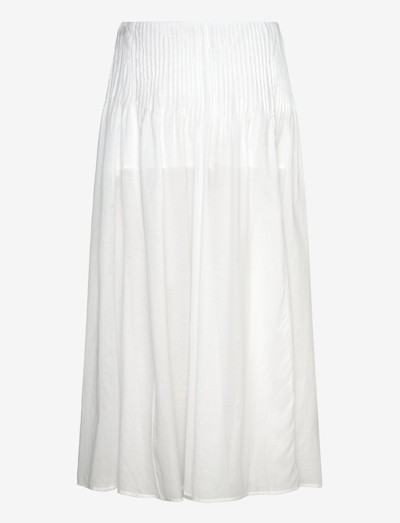 Weekday - Pleated Mid Rise Maxi Skirt - maxi skirts - white - 1