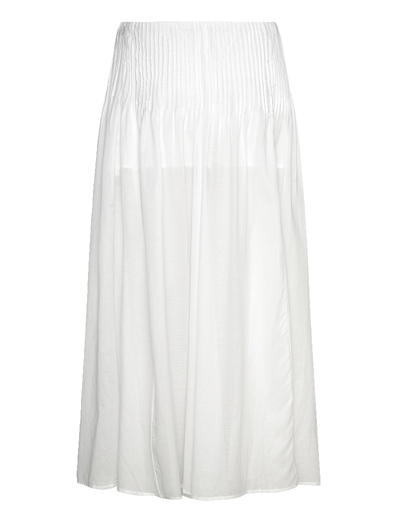 Weekday - Pleated Mid Rise Maxi Skirt - maxi skirts - white - 1