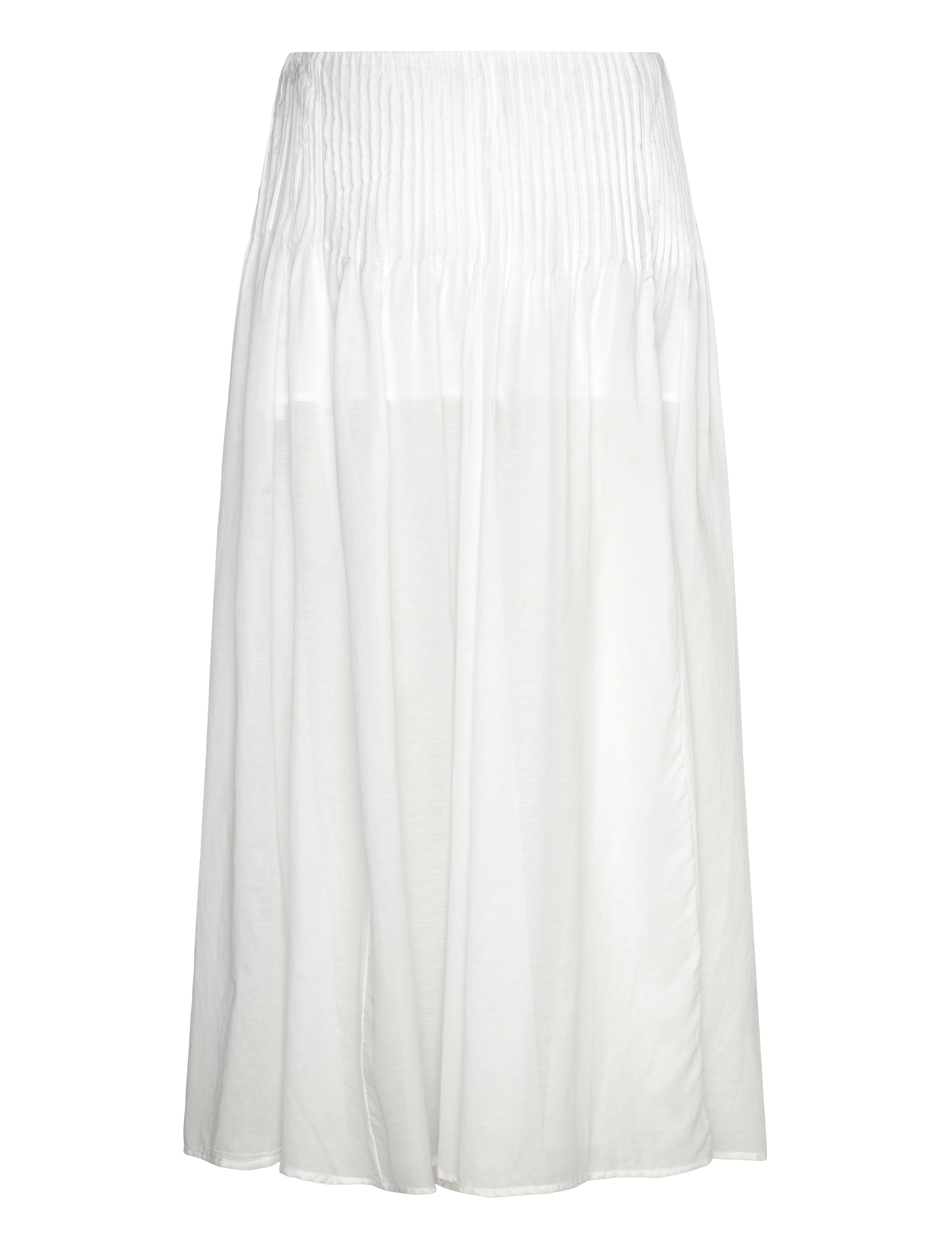 Weekday - Pleated Mid Rise Maxi Skirt - maxi nederdele - white - 1