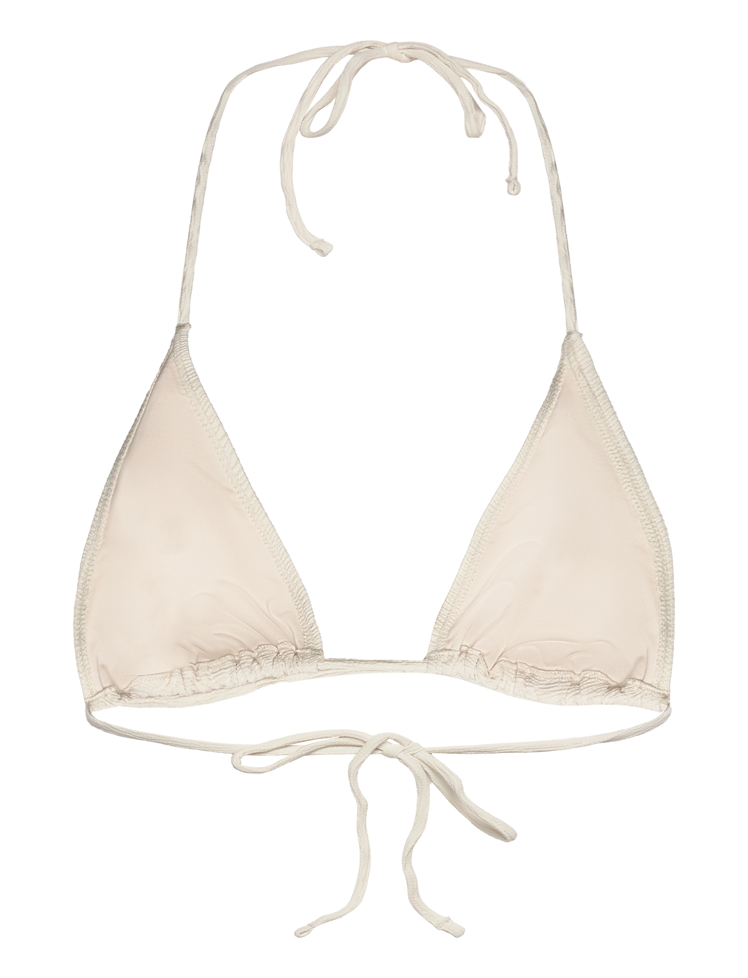 Weekday - Structured Strappy Triangle Bikini Top - white dusty light - 1