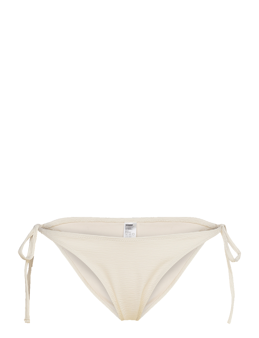 Weekday - Structured Strappy Tie Bikini Bottoms - solmittavat bikinit - white dusty light - 0