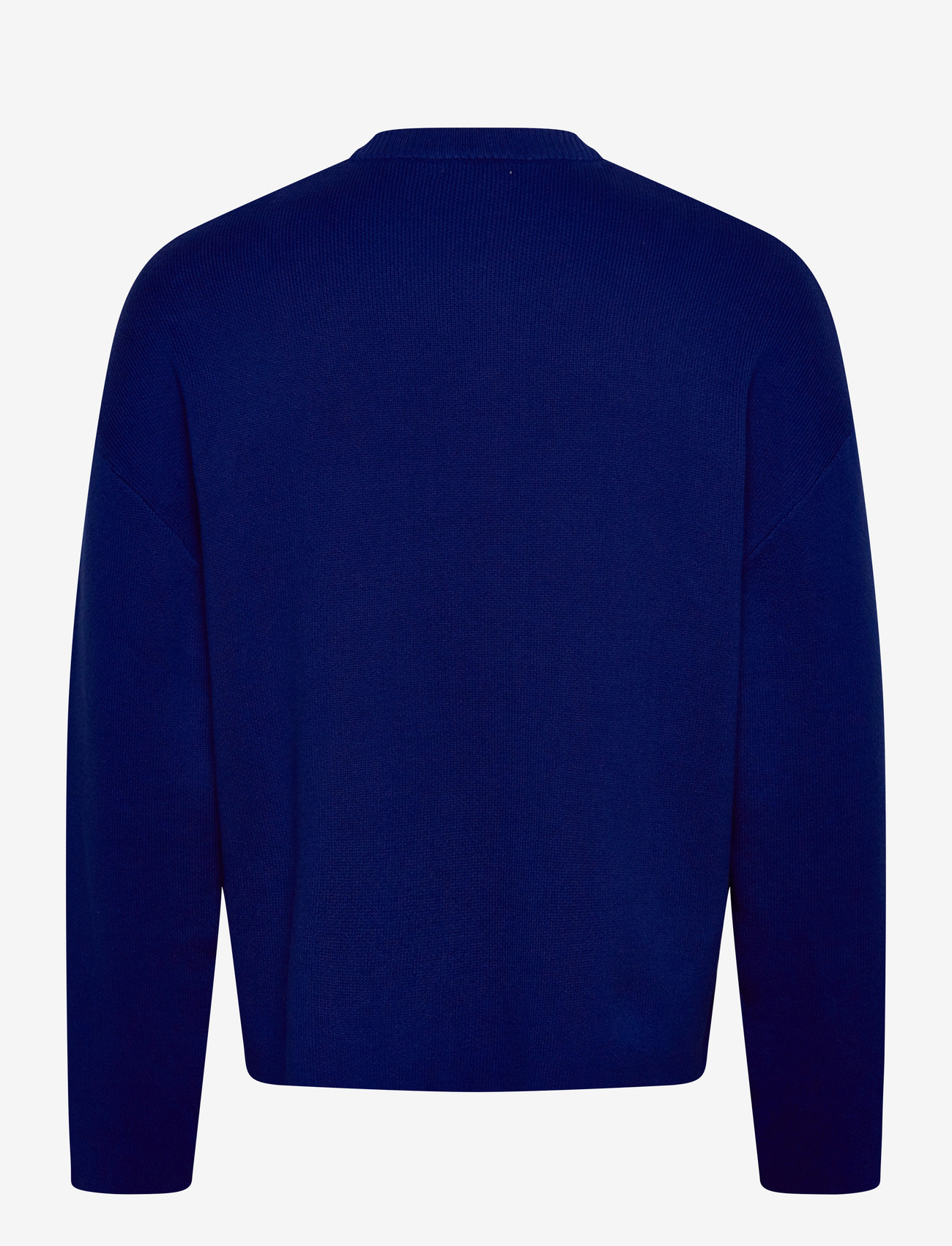 Weekday - Boxy Knitted Cotton Sweater - Ümmarguse kaelusega kudumid - bright blue - 1