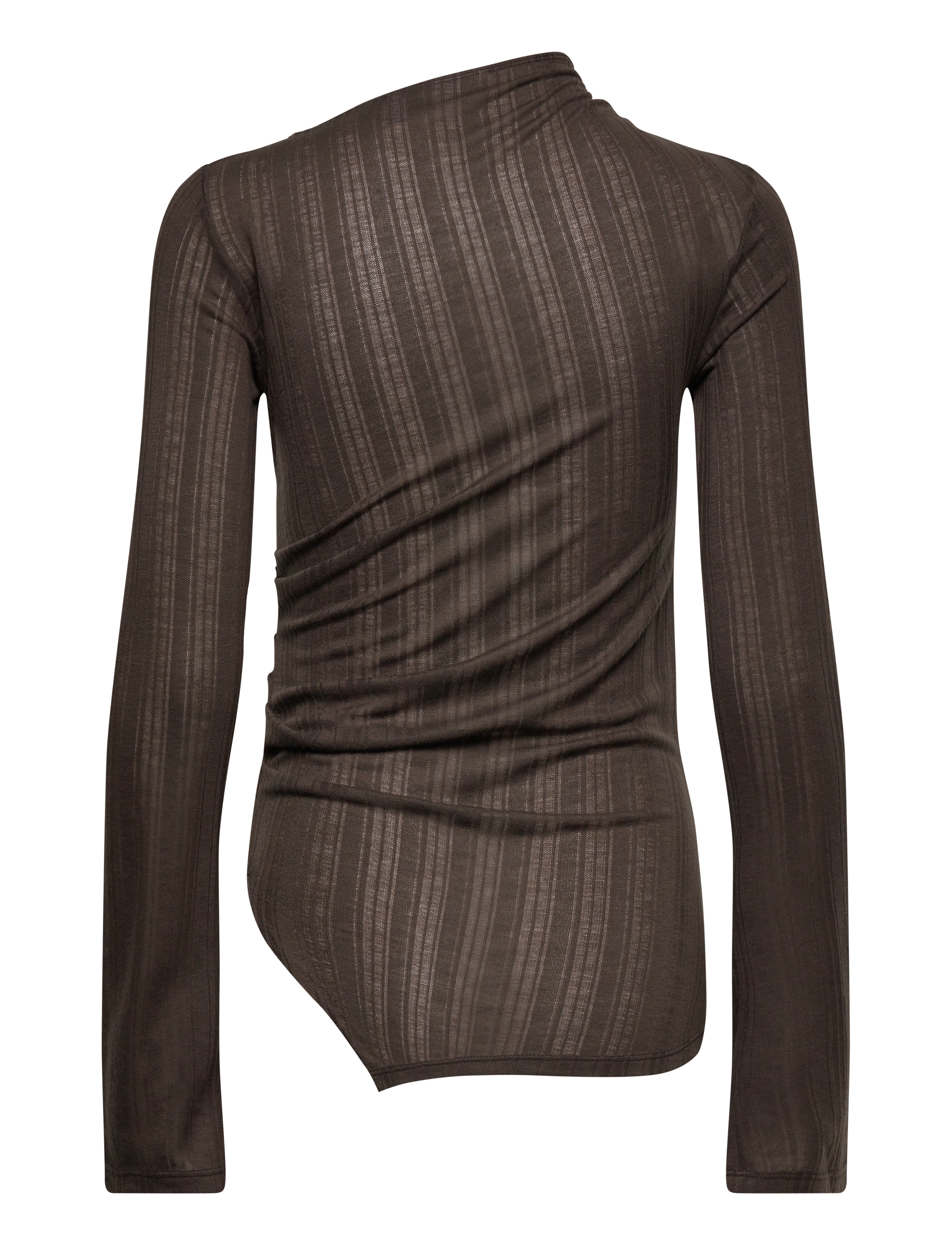 Weekday - Asymmetric Long Sleeve Top - hauts à manches longues - grey dark - 1