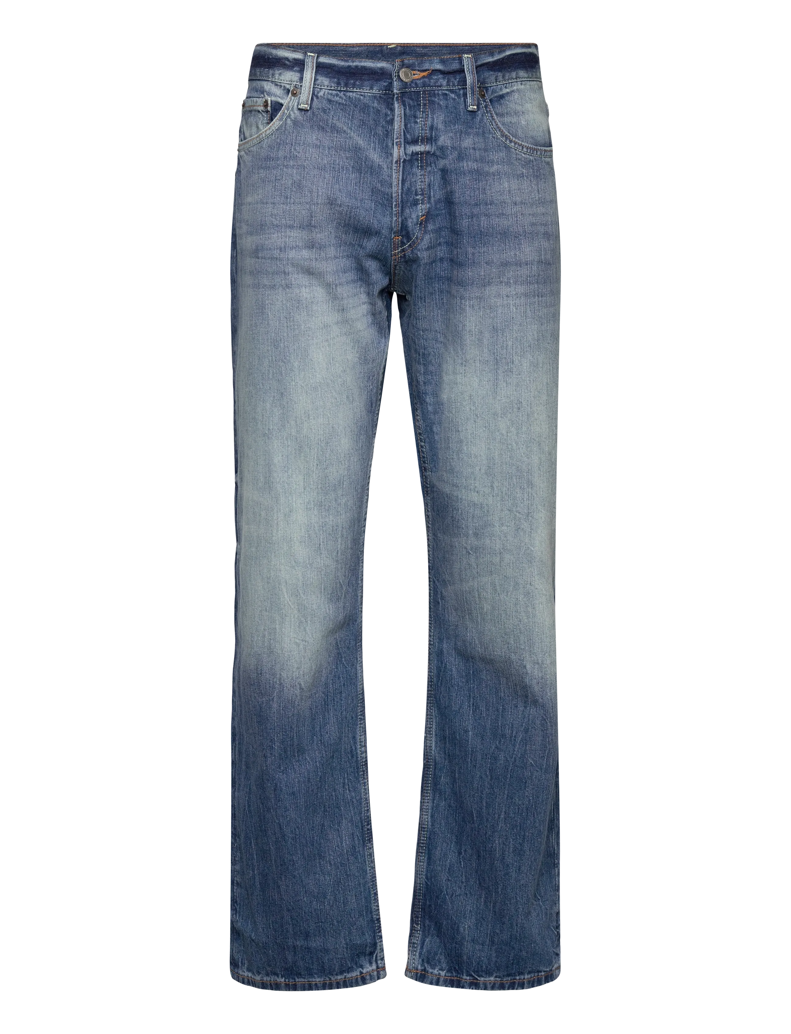 Weekday Meteor Low Rise Relaxed Straight Leg Jeans - Kollektsioonid - BOARD BLUE / blue