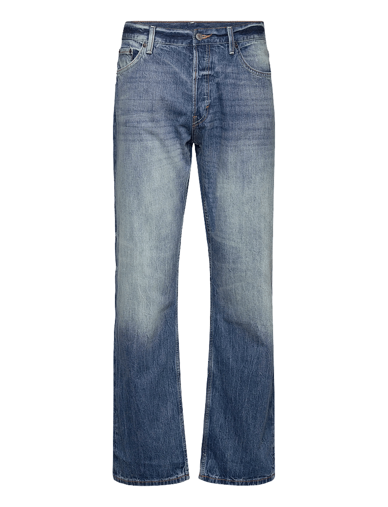 Weekday - Meteor Low Rise Relaxed Straight Leg Jeans - loose jeans - board blue - 0
