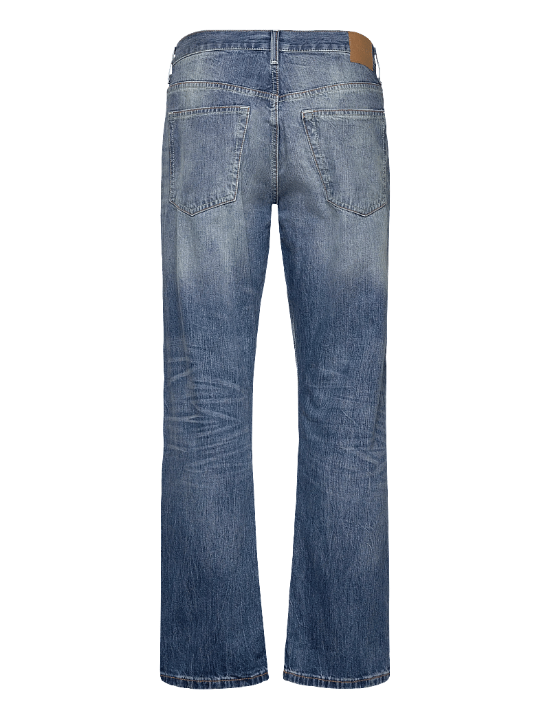 Weekday - Meteor Low Rise Relaxed Straight Leg Jeans - loose jeans - board blue - 1