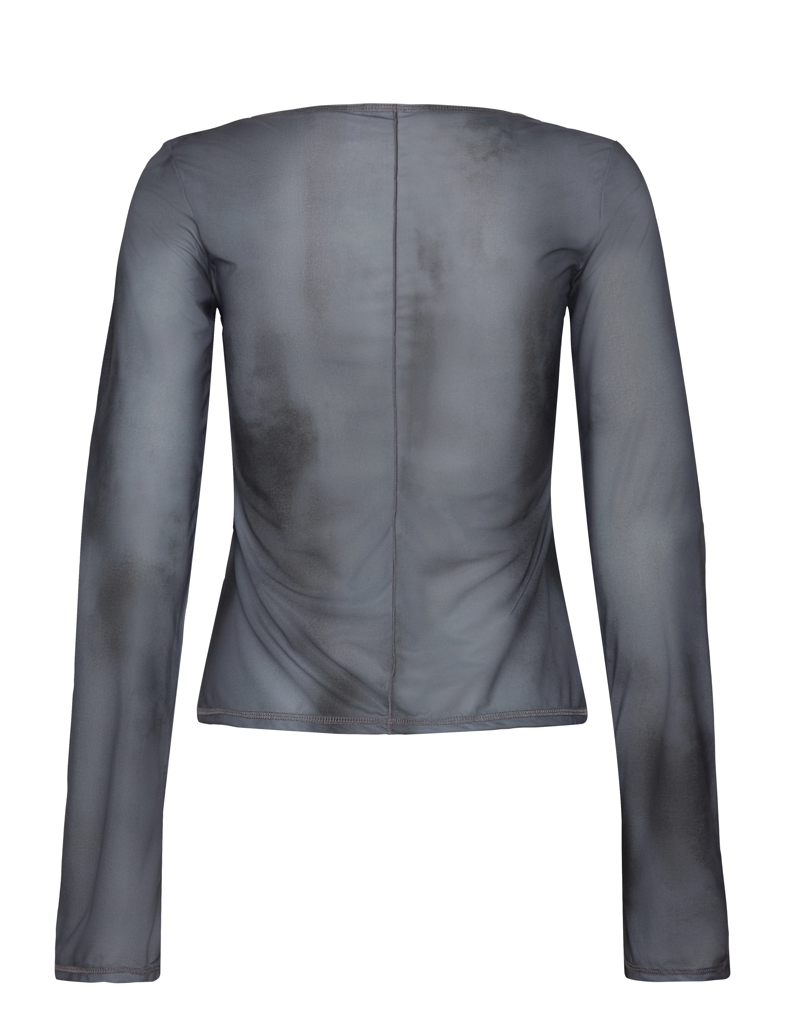 Weekday - Printed Long Sleeve - langærmede toppe - dark grey - 1
