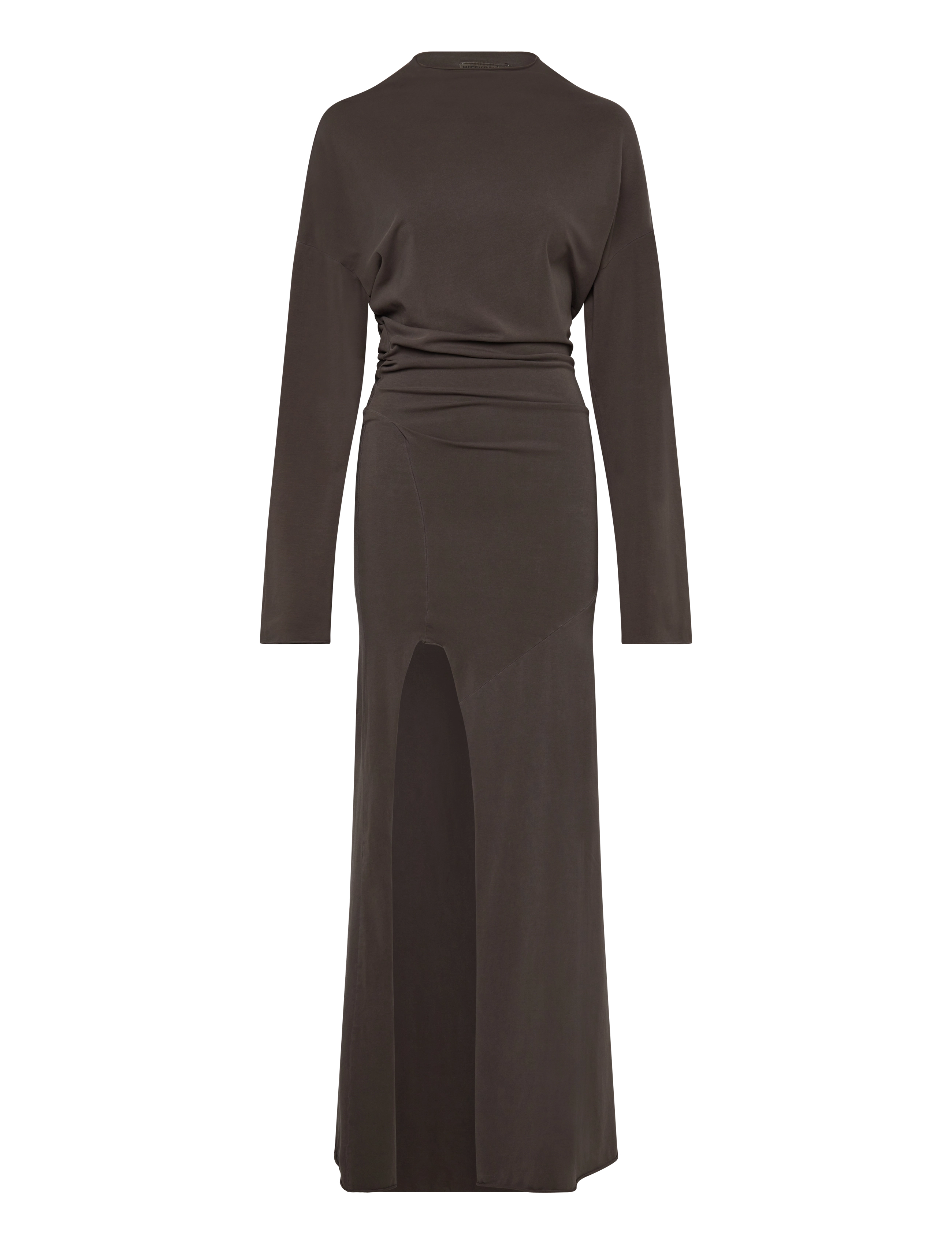 Weekday Long Slevve Dress, XS, Dresses, Braun - Maxi Frauen