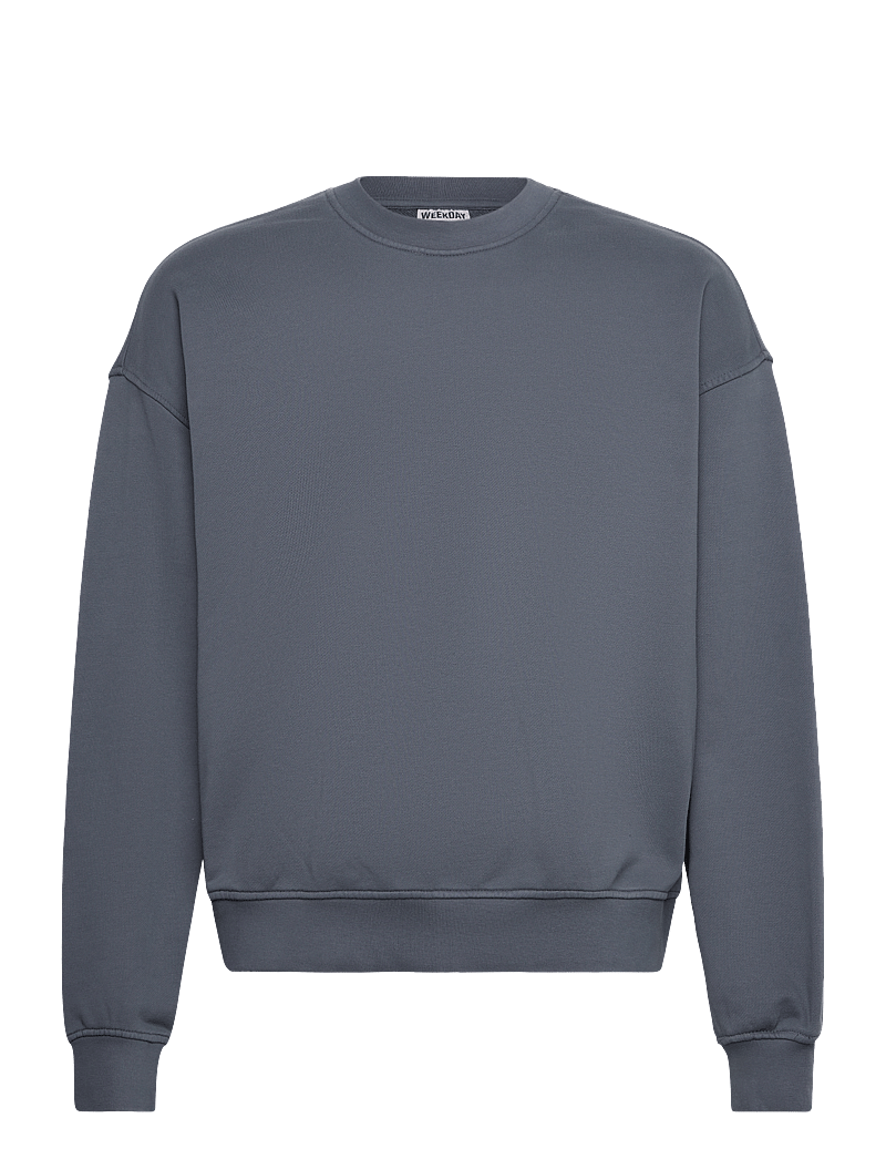 Weekday - Boxy Terry Sweatshirt - shop by occasion - navy with pigment dye - 0