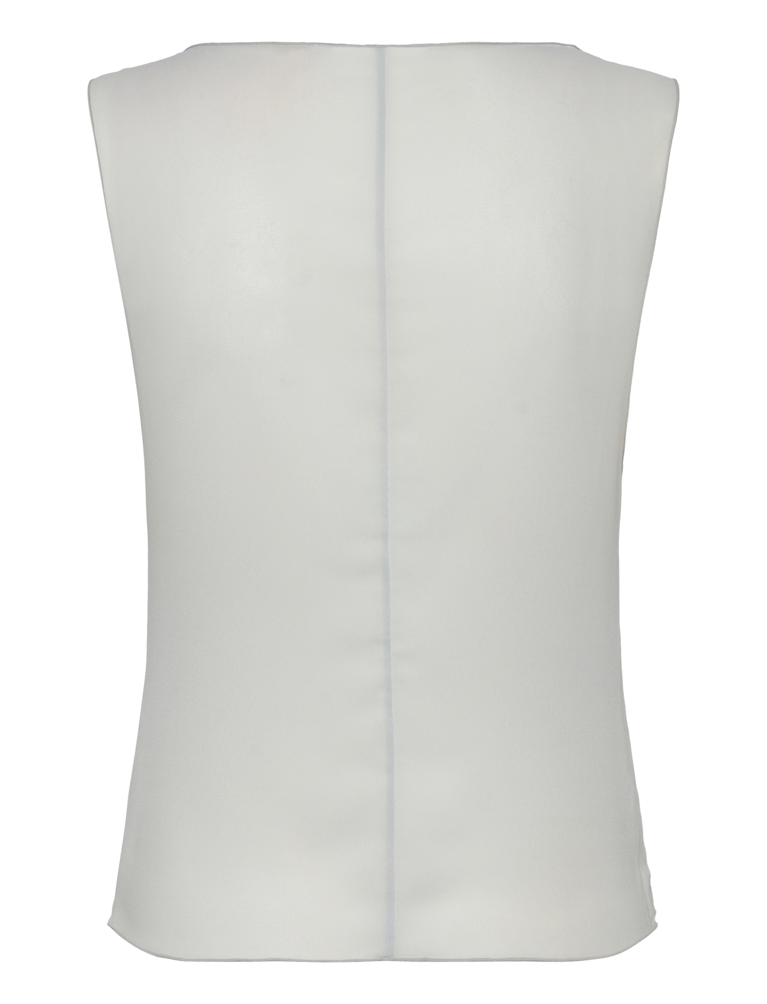 Weekday - Chiffon Top - sleeveless blouses - light grey - 1