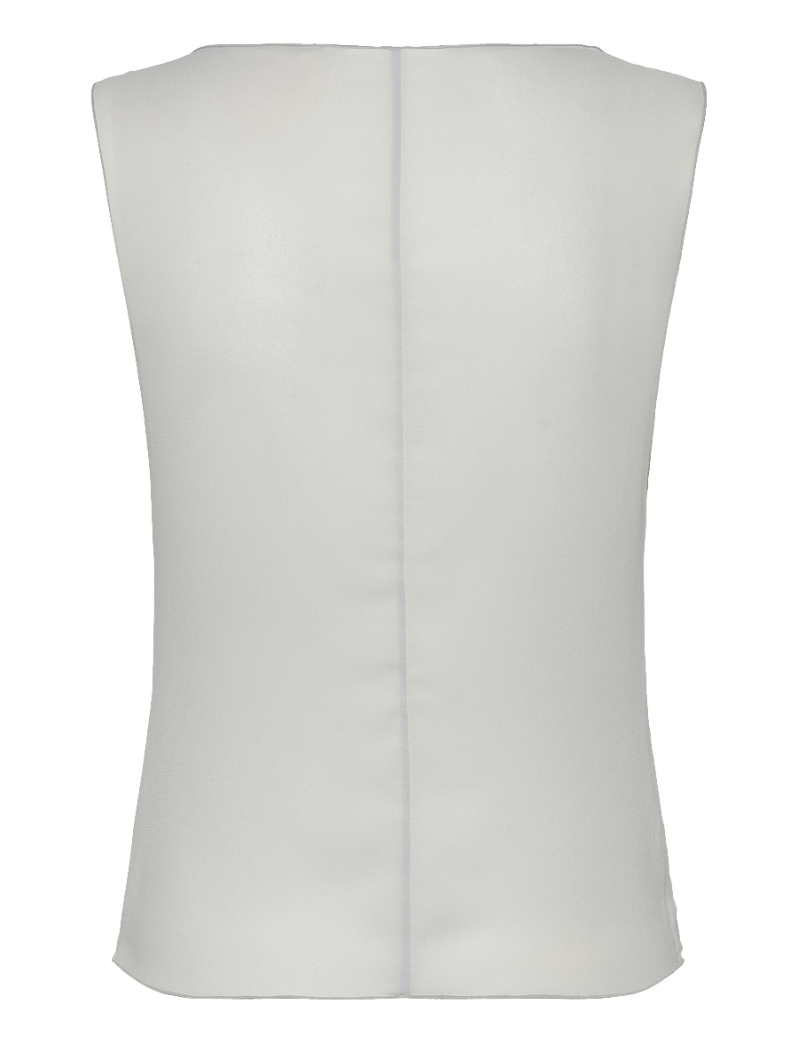 Weekday - Chiffon Top - Ärmellose blusen - light grey - 1