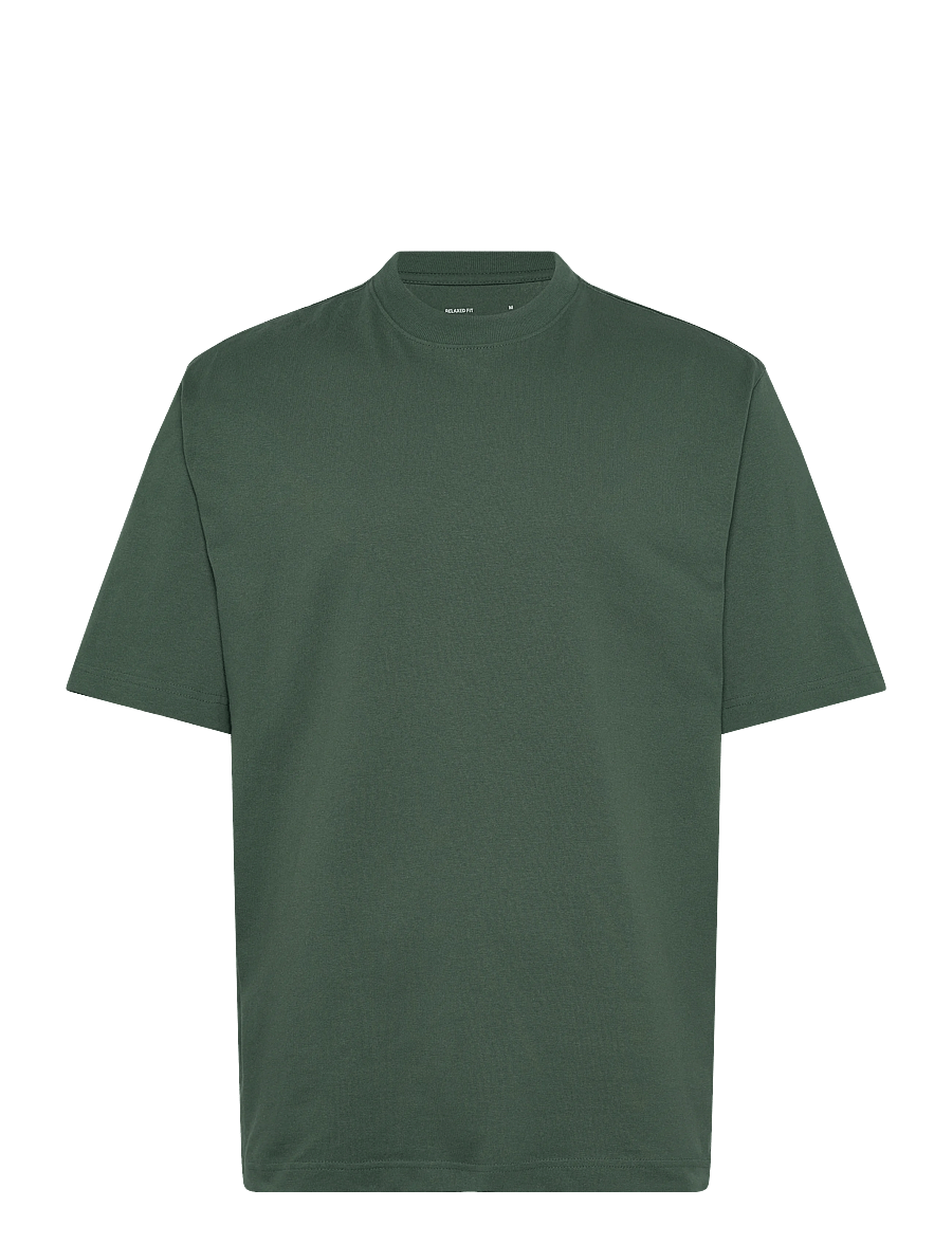 Weekday - T-shirt Relaxed - kortärmade t-shirts - dark green - 0