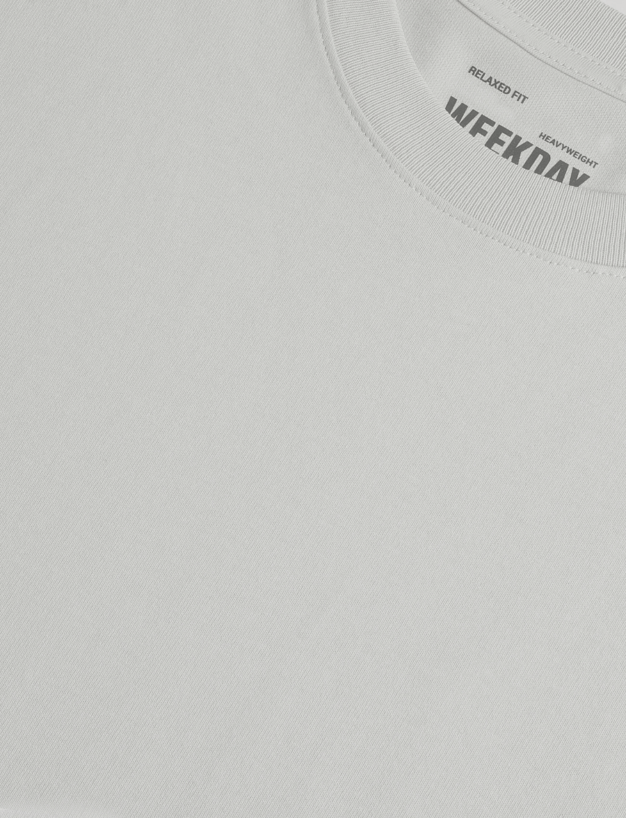 Weekday - T-shirt Relaxed - short-sleeved t-shirts - off white - 2